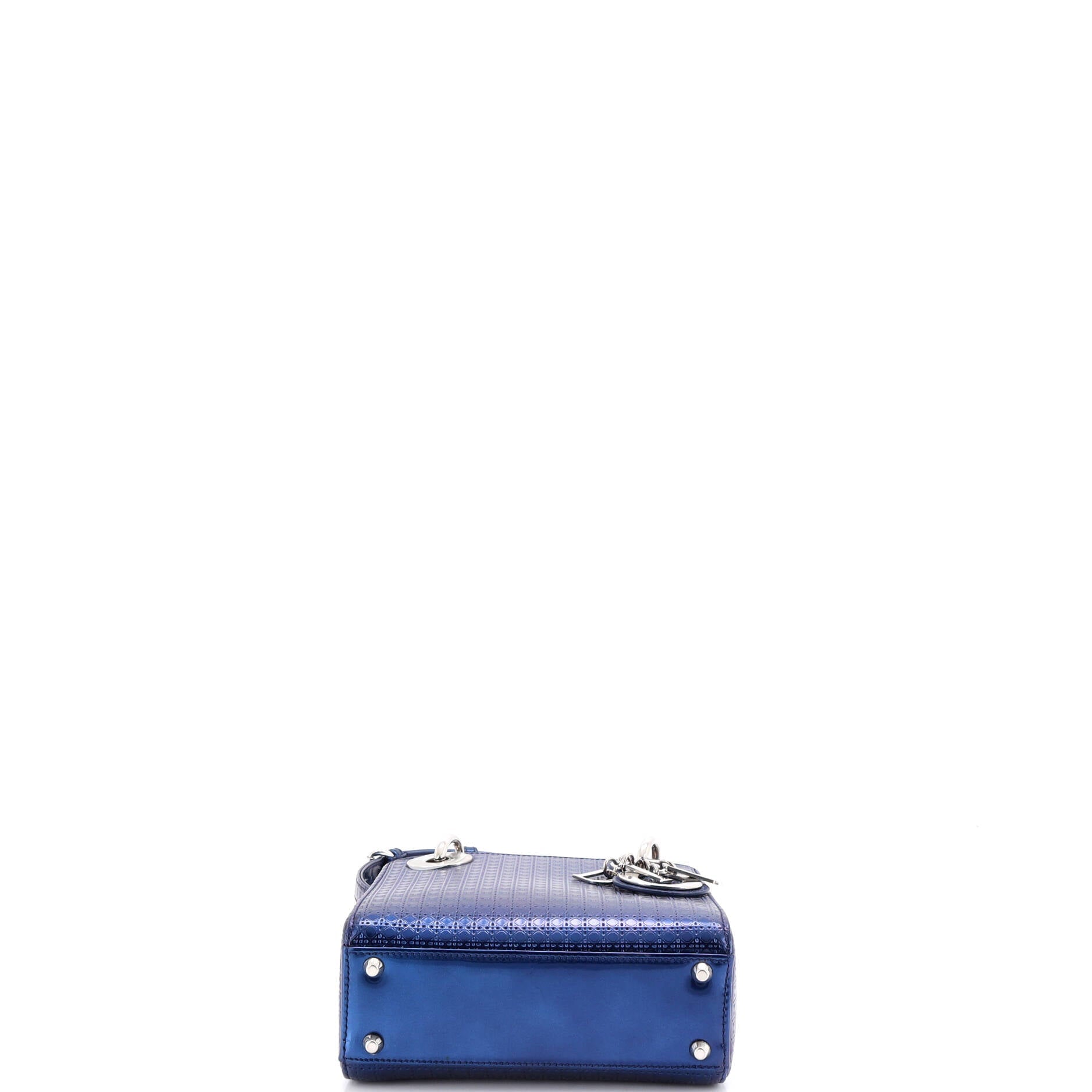 Lady Dior Bag Micro Cannage Metallic Calfskin Mini