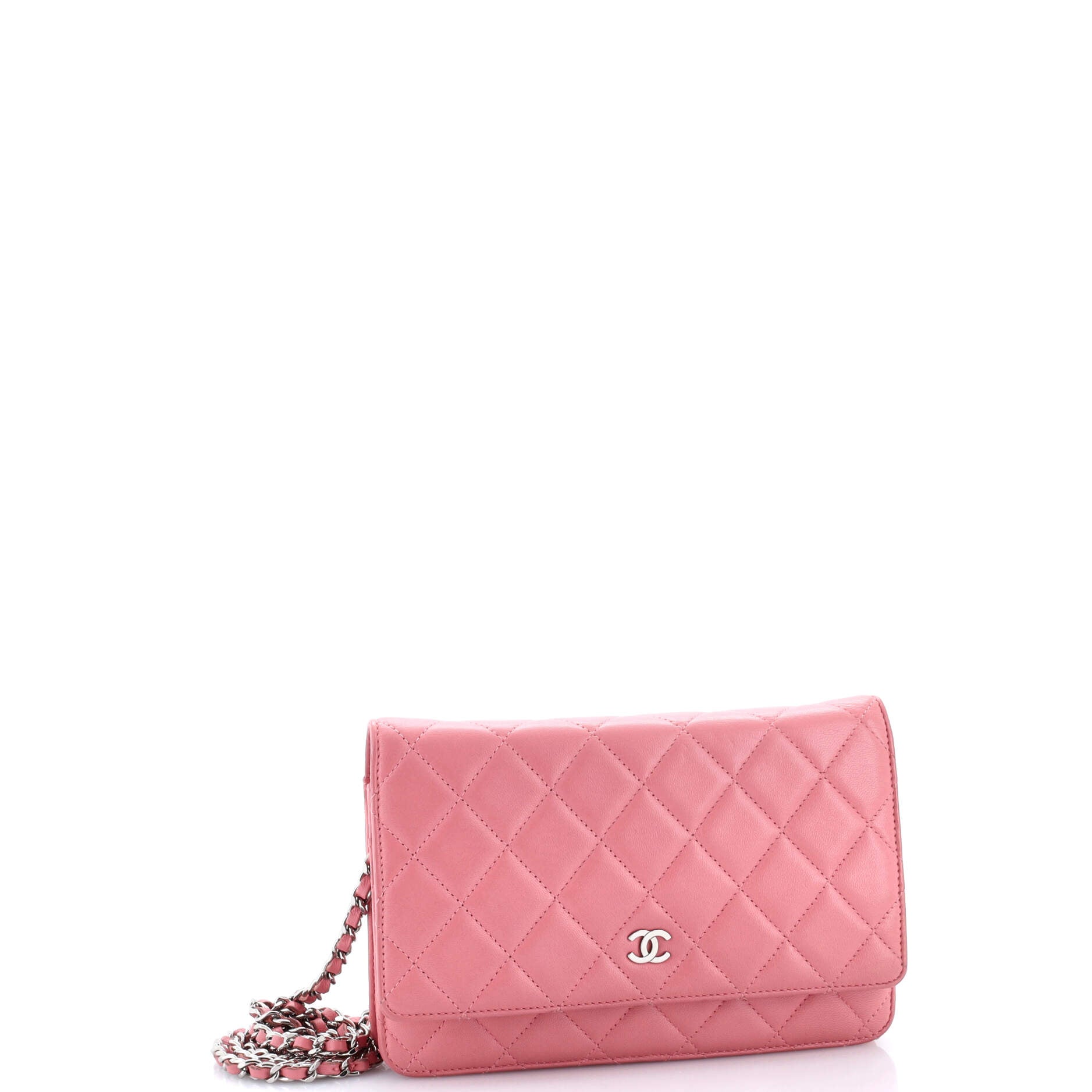 Wallet on Chain Quilted Lambskin