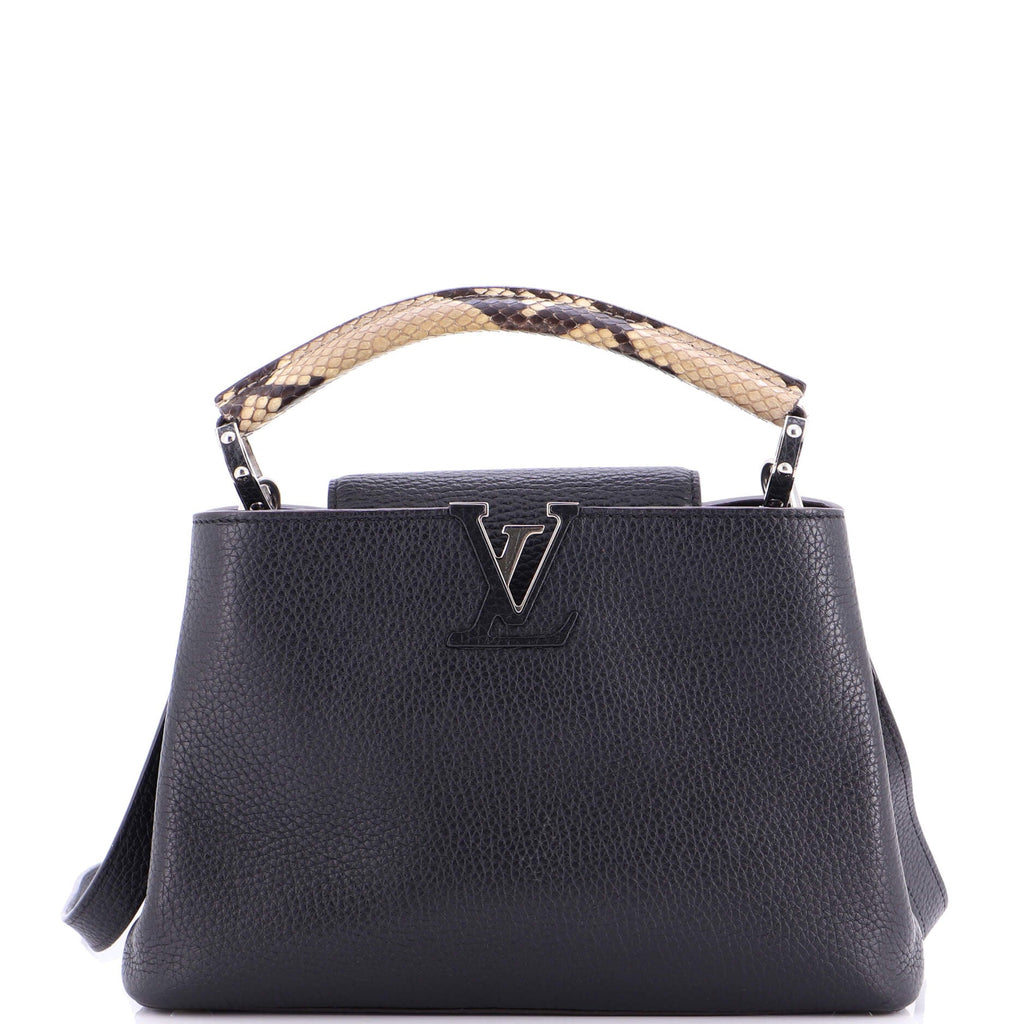 Capucines Bag Leather with Snakeskin BB