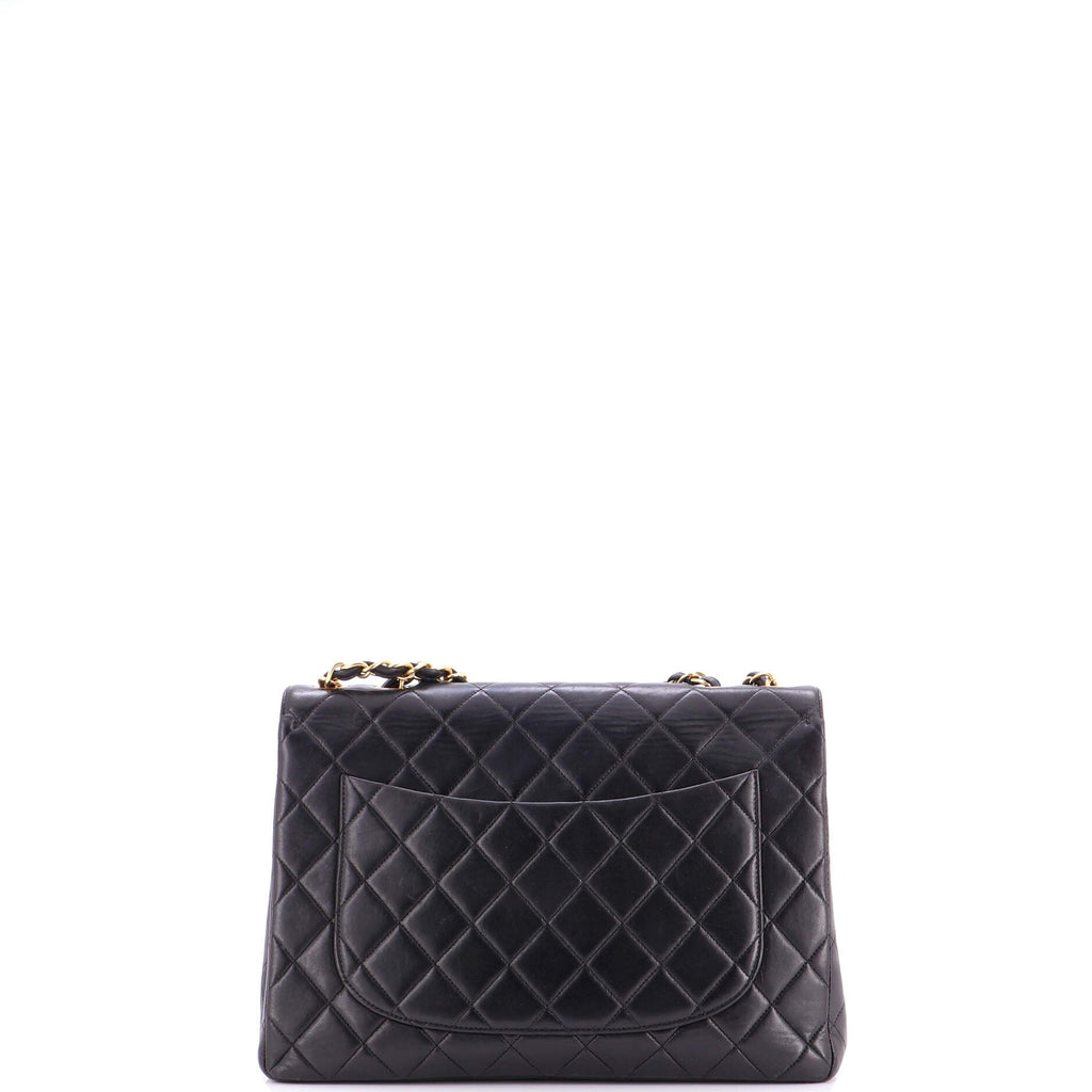 Vintage Classic Single Flap Bag Quilted Lambskin Jumbo