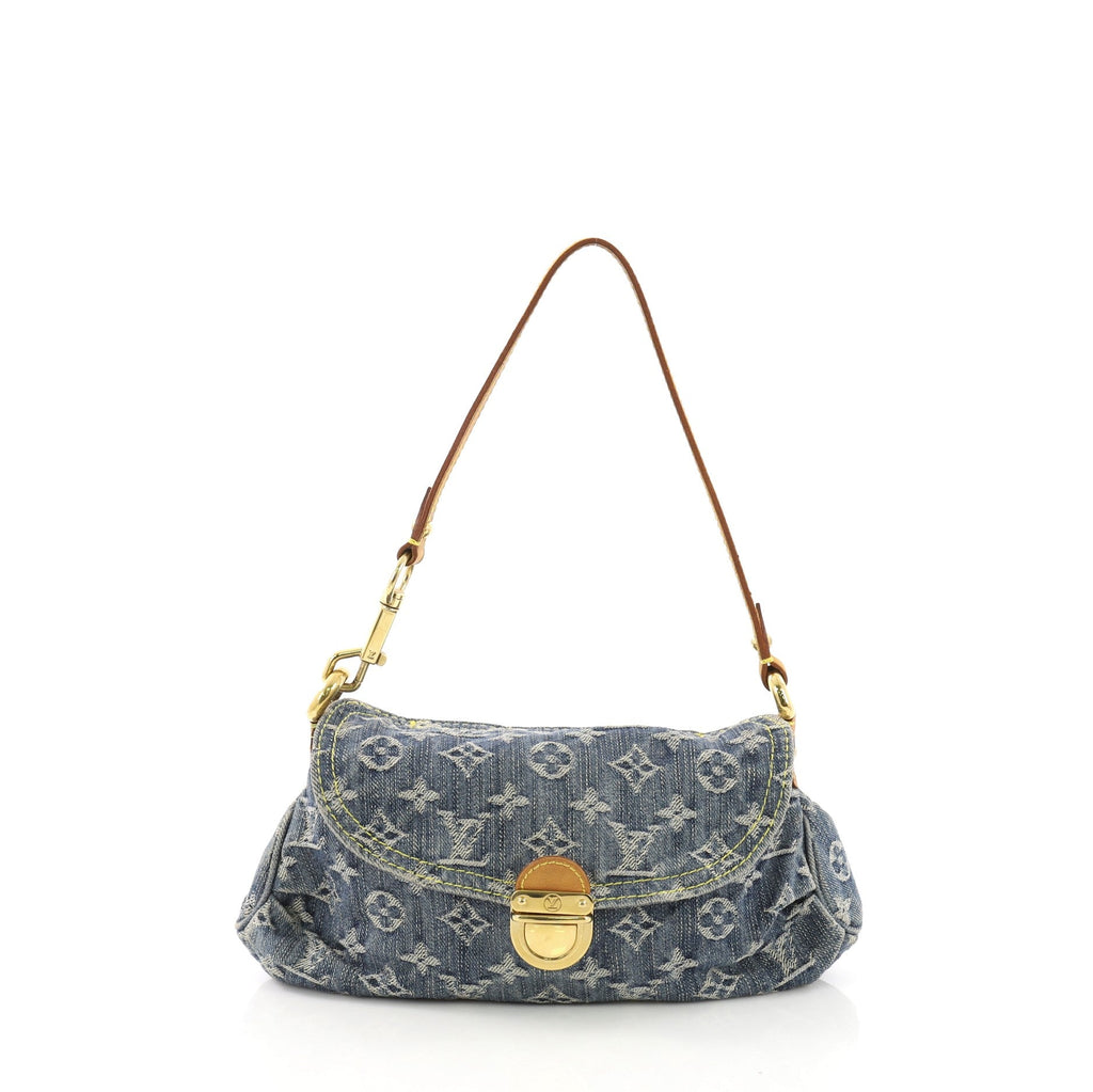 Pleaty Handbag Denim Mini