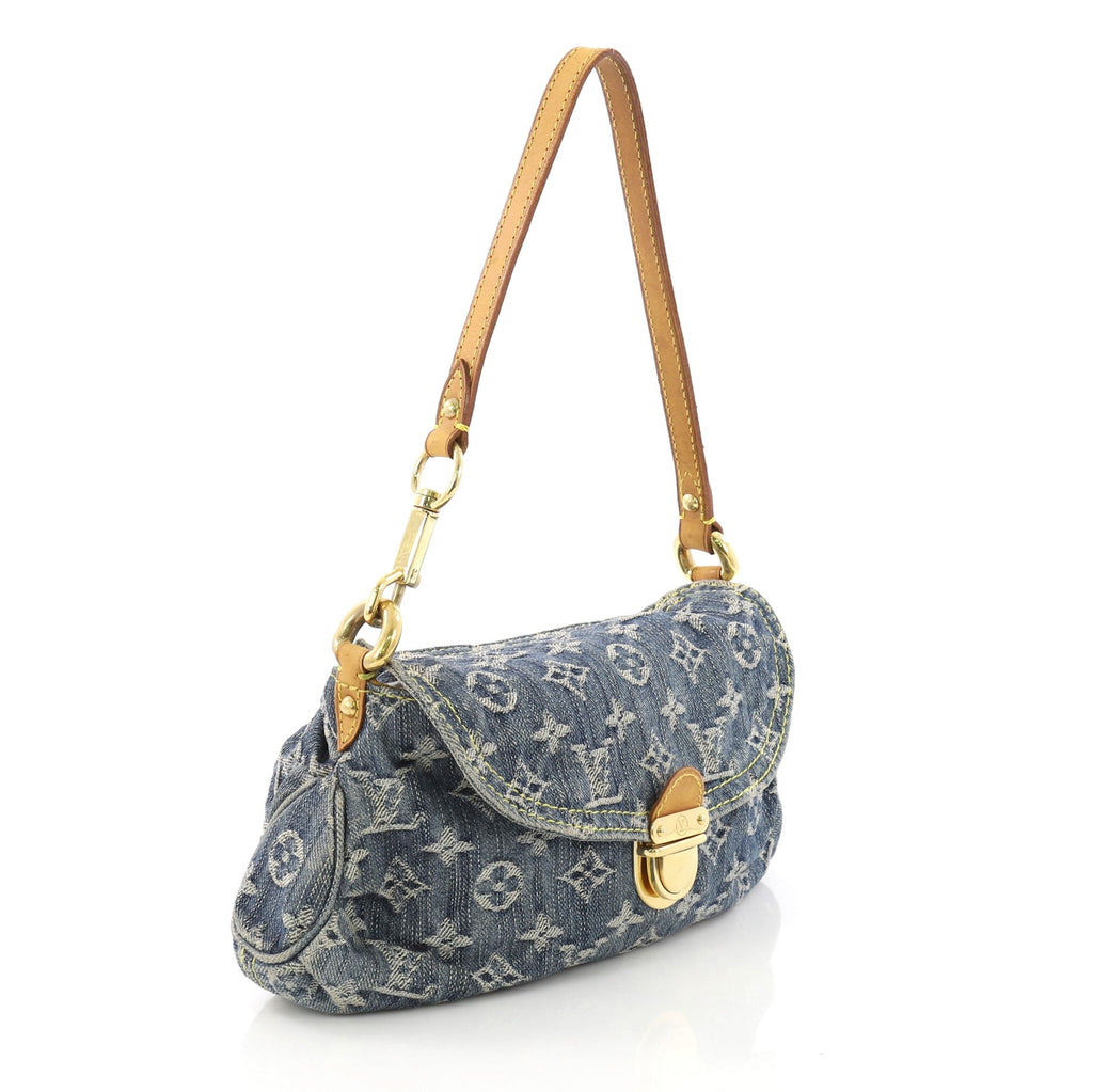 Pleaty Handbag Denim Mini