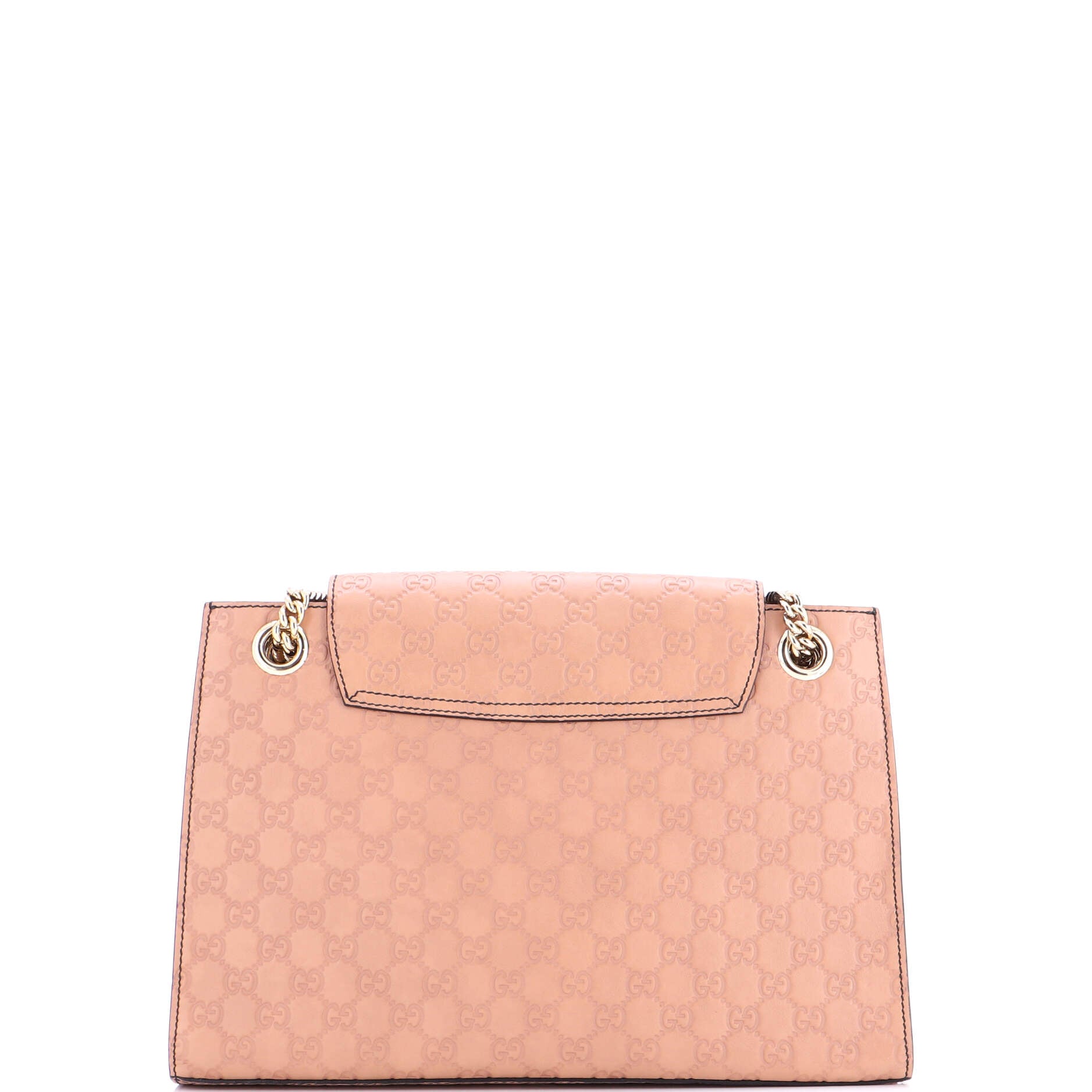Emily Chain Flap Shoulder Bag Guccissima Leather Large
