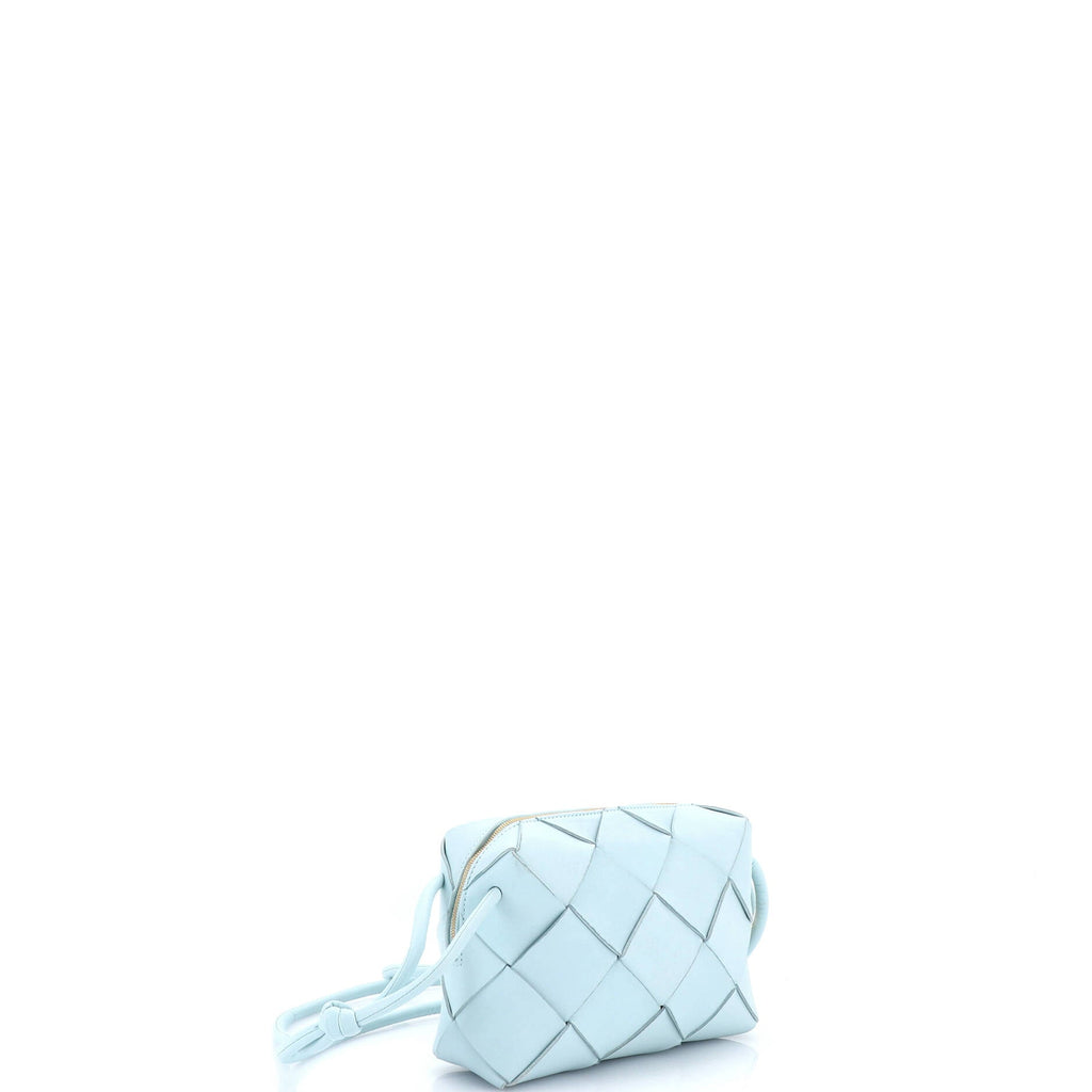 Cassette Camera Crossbody Bag Maxi Intrecciato Leather Small