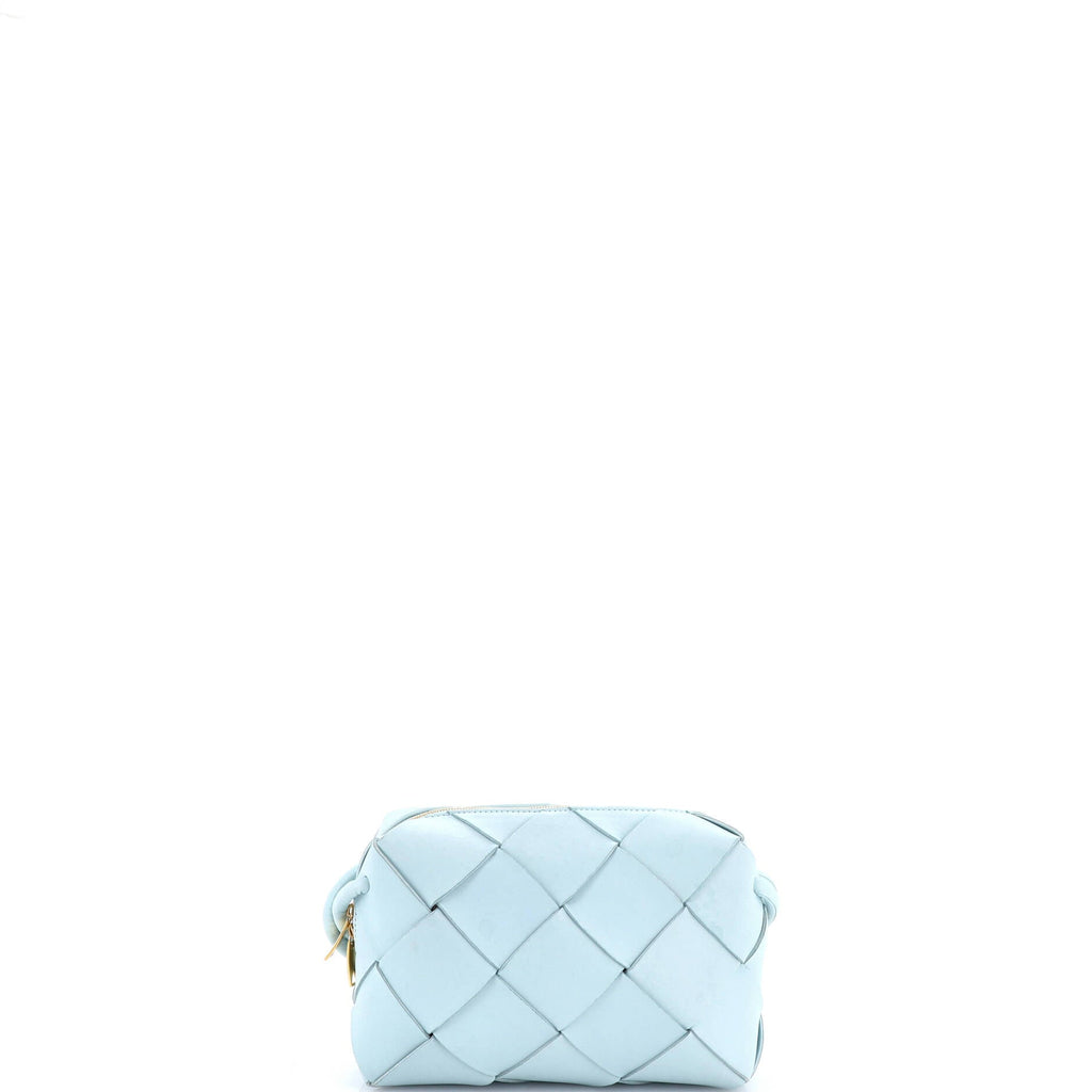 Cassette Camera Crossbody Bag Maxi Intrecciato Leather Small