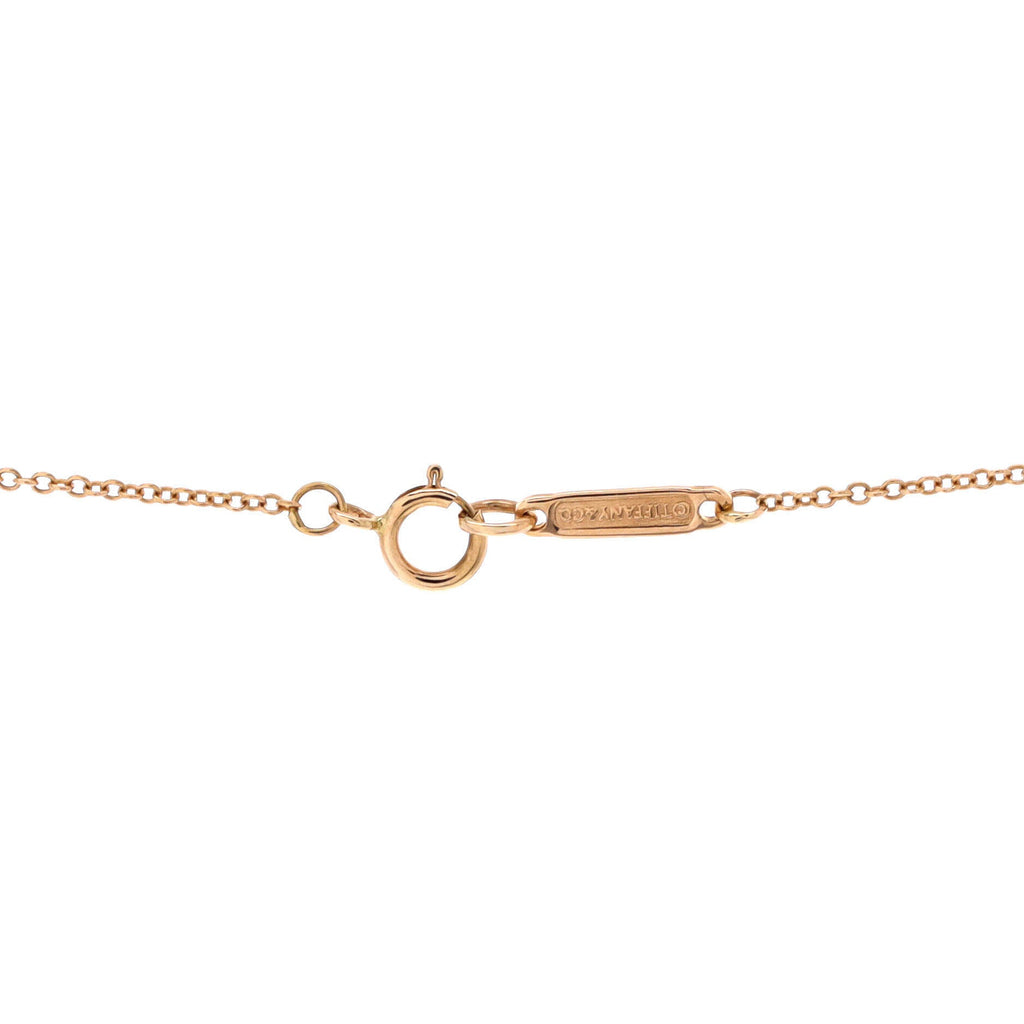 Atlas Open Medallion Pendant Necklace 18K Rose Gold with Diamonds Small