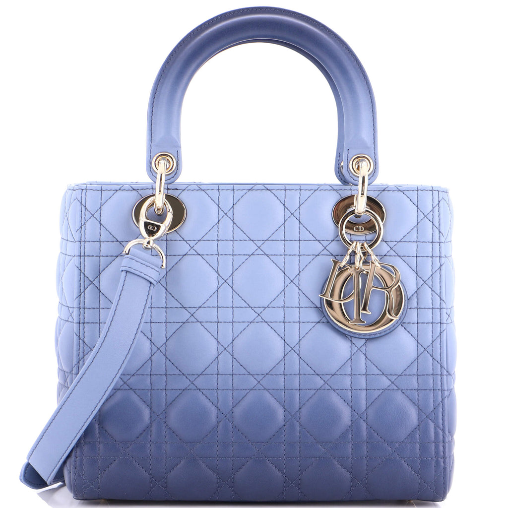 Lady Dior Bag Cannage Quilt Gradient Lambskin Medium