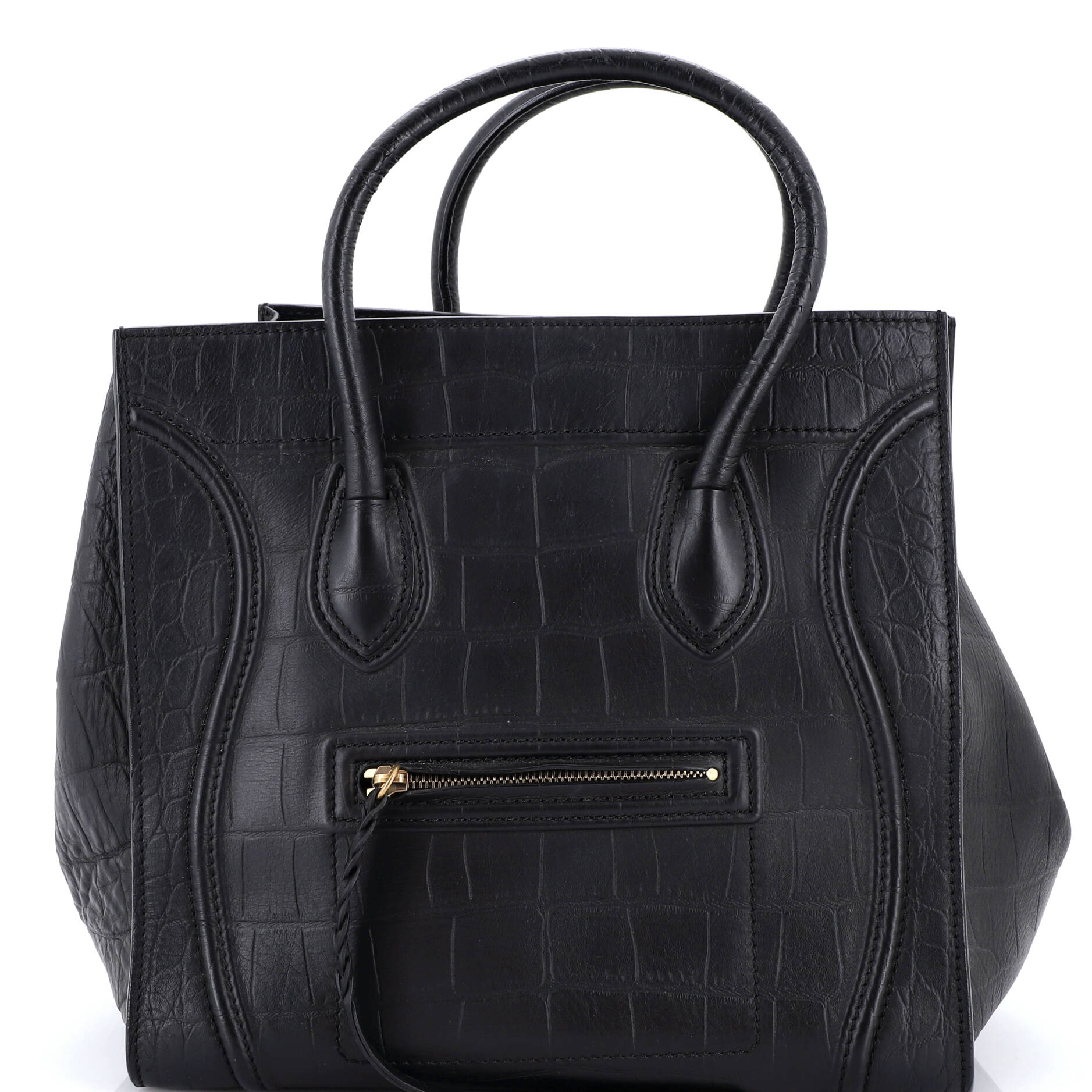 Phantom Bag Crocodile Embossed Leather Medium