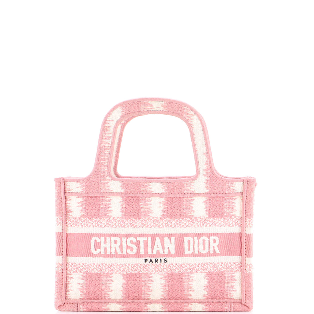 Book Tote Embroidered Canvas Mini