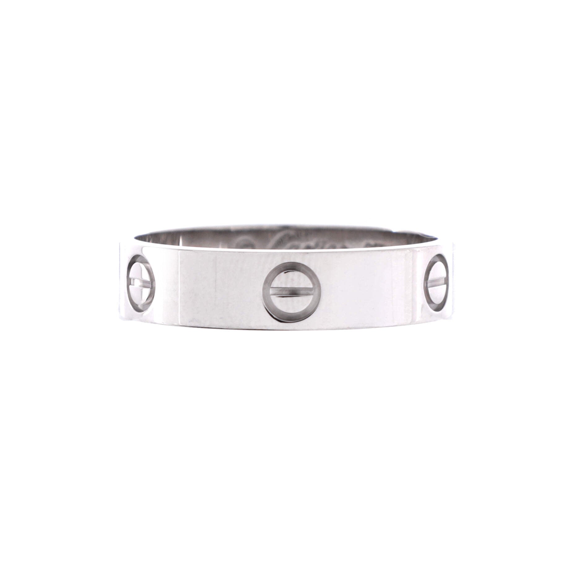 Love Band Ring 18K White Gold