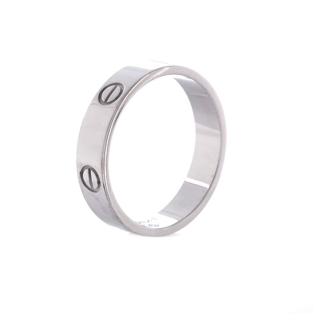Love Band Ring 18K White Gold