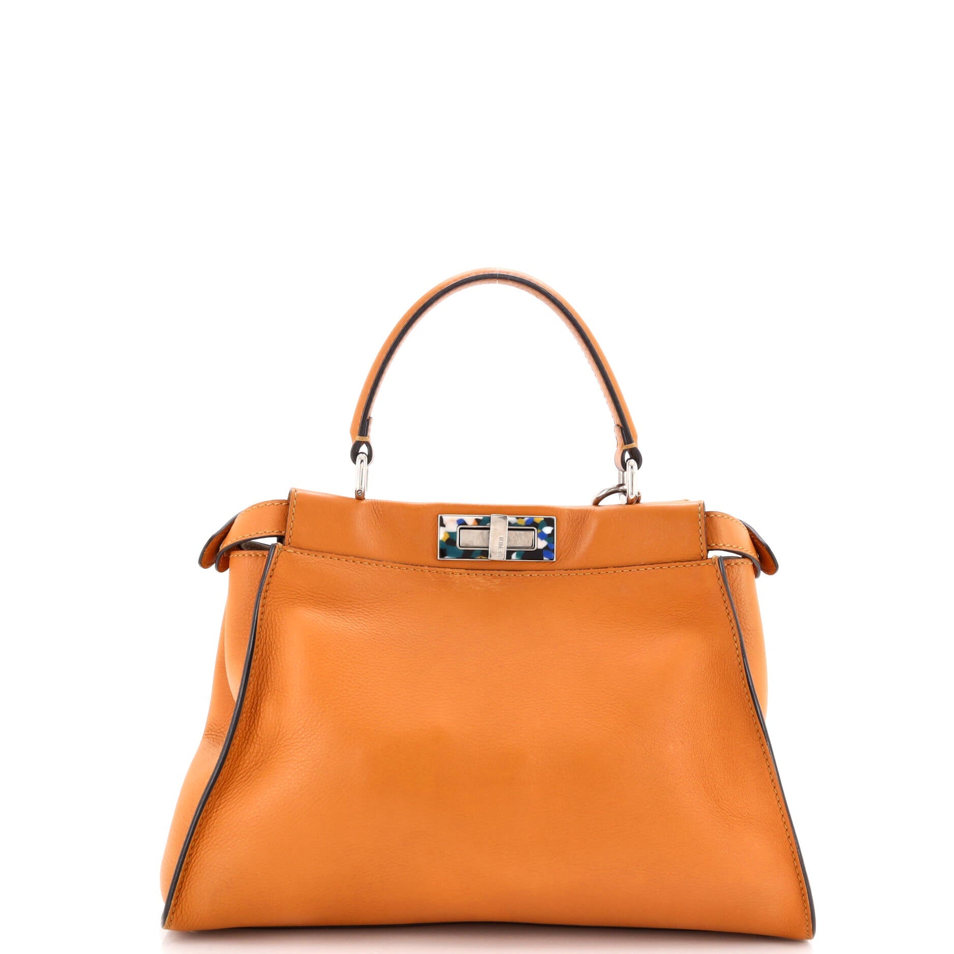 Peekaboo Bag Leather with Plexiglass Detail Regular