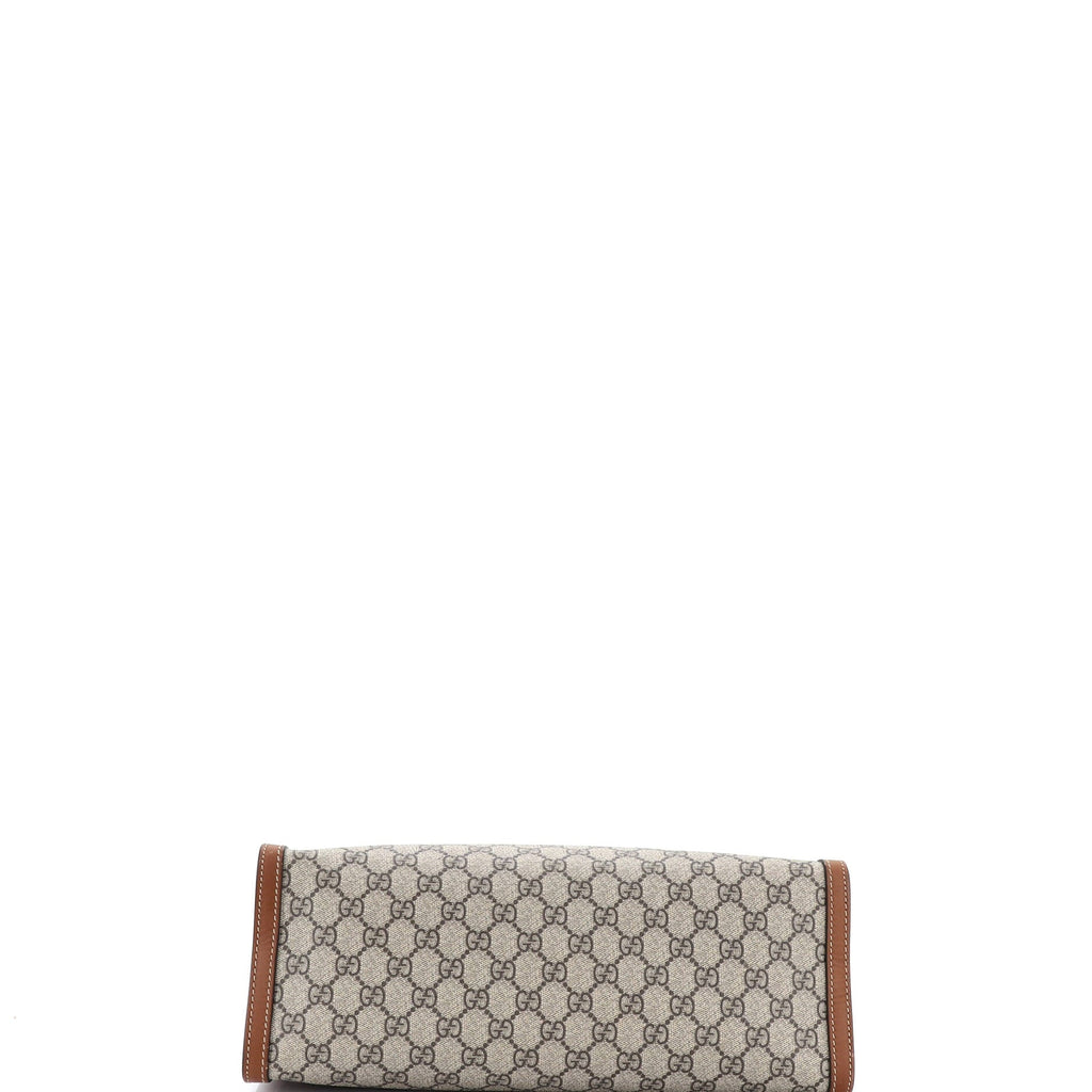 Padlock Chain Tote GG Coated Canvas with Leather Medium