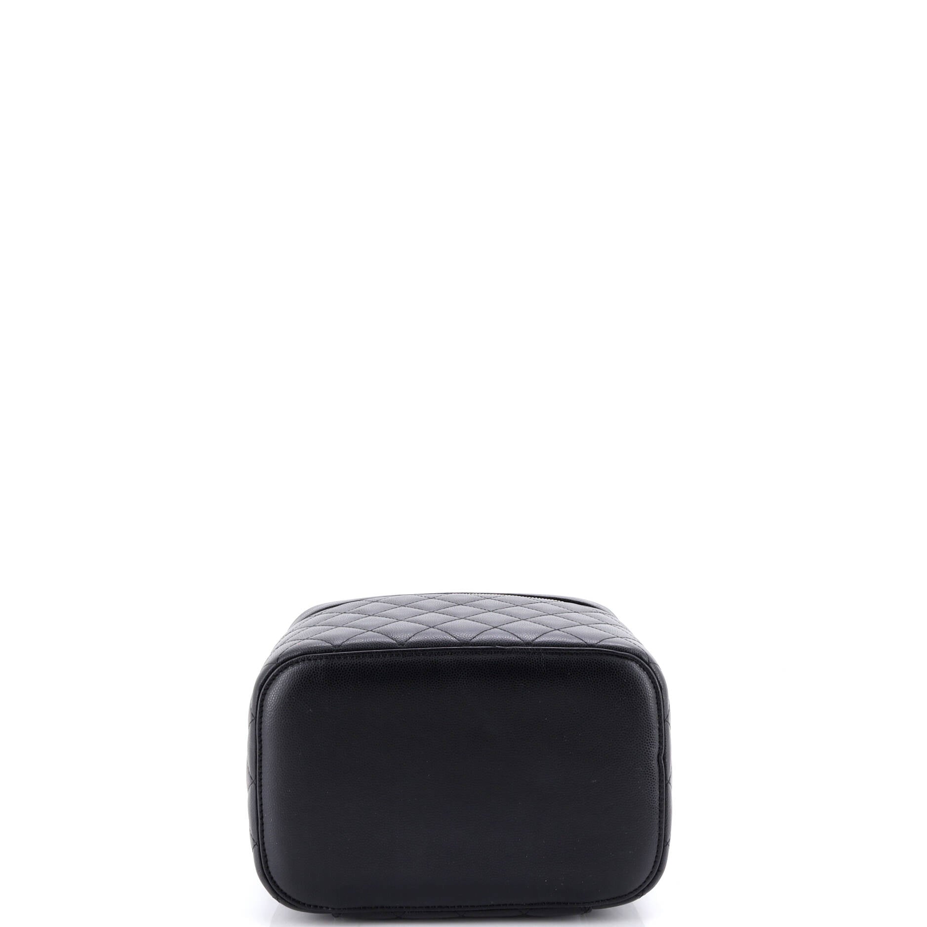 Classic Vanity Case Quilted Caviar Medium