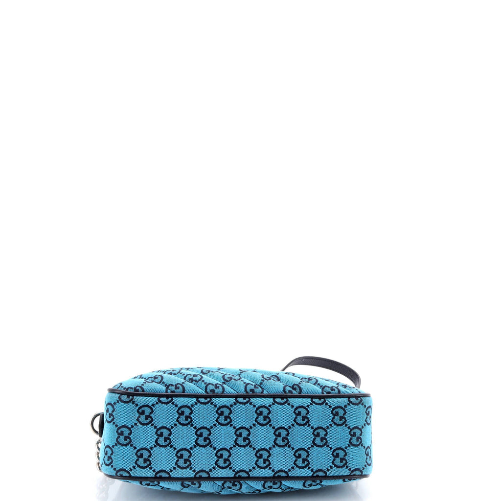 GG Marmont Shoulder Bag Multicolor Diagonal Quilted GG Canvas Small
