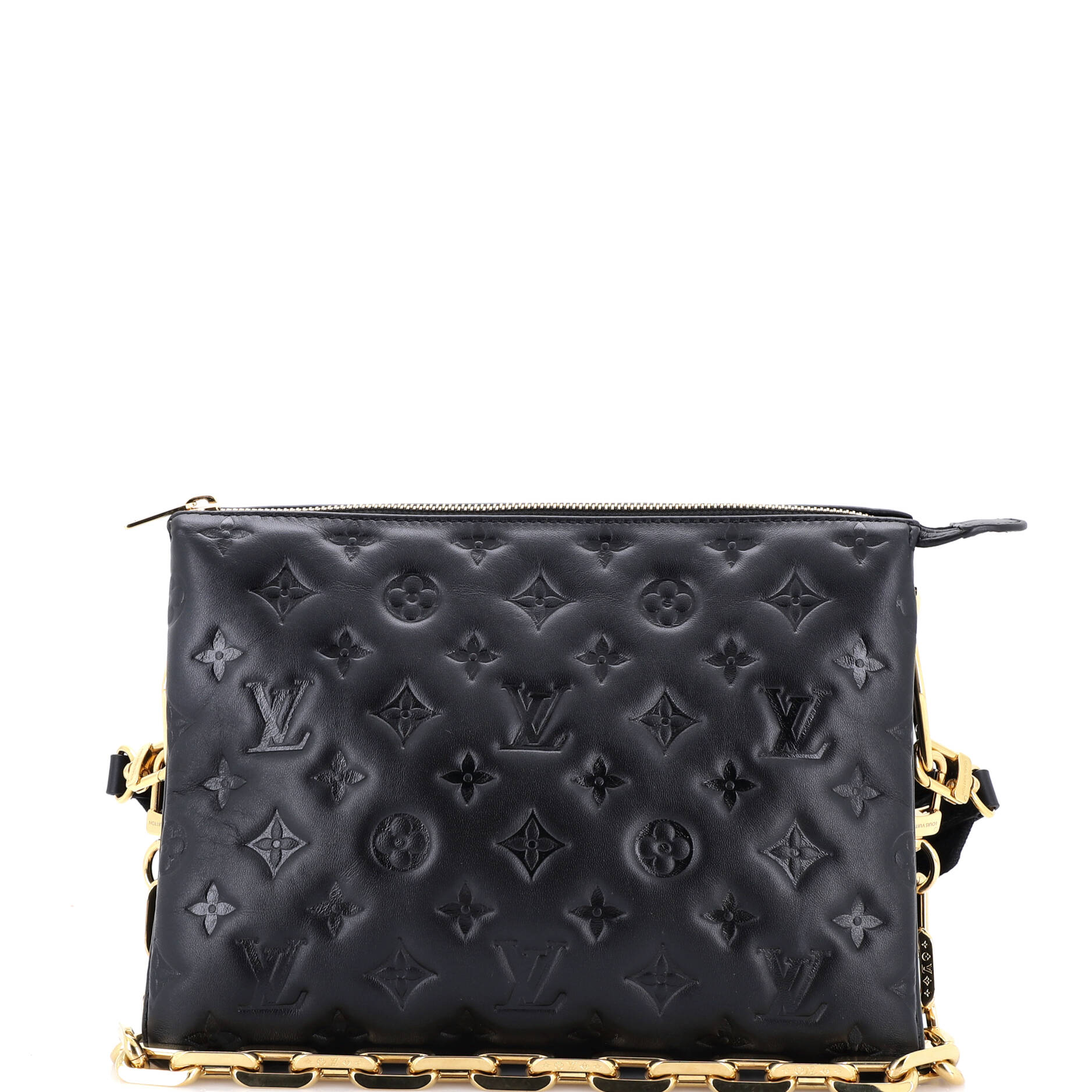 Coussin Bag Monogram Embossed Lambskin PM