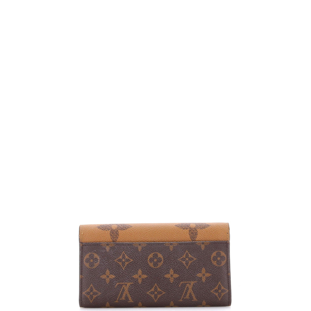 Sarah Wallet NM Reverse Monogram Giant and Monogram Canvas