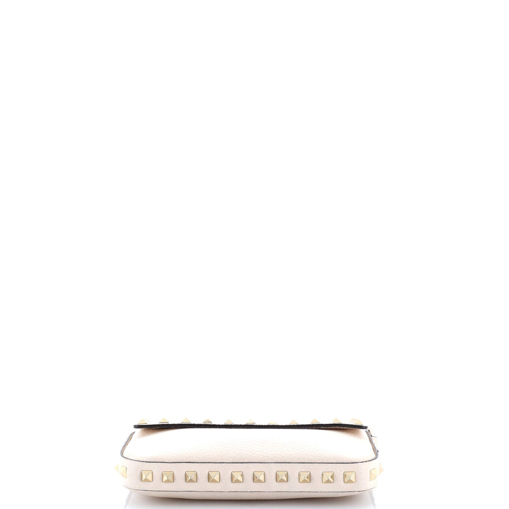 Rockstud Top Handle Crossbody Pouch Leather Mini