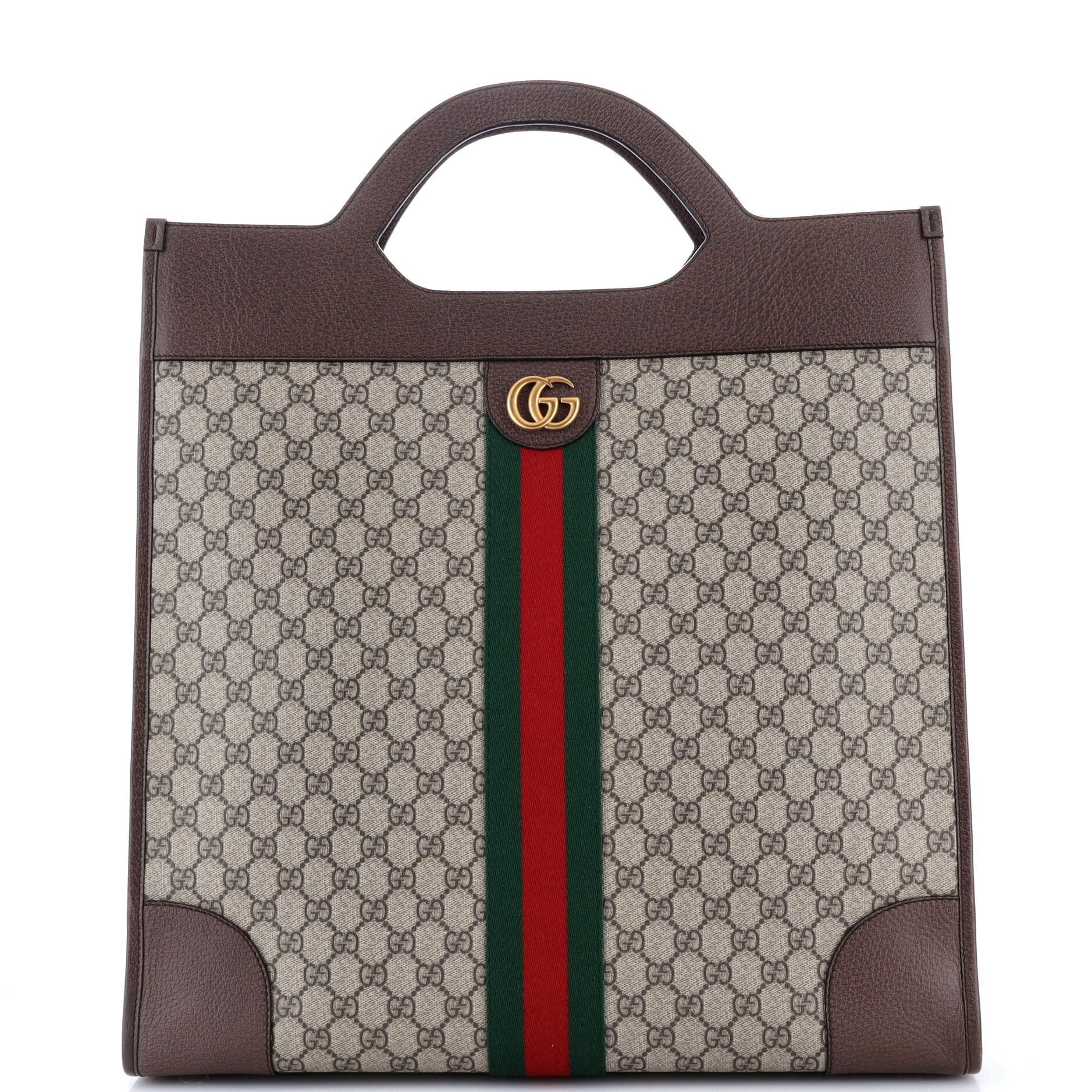 Ophidia Cut Out Handle Tote GG Coated Canvas Large