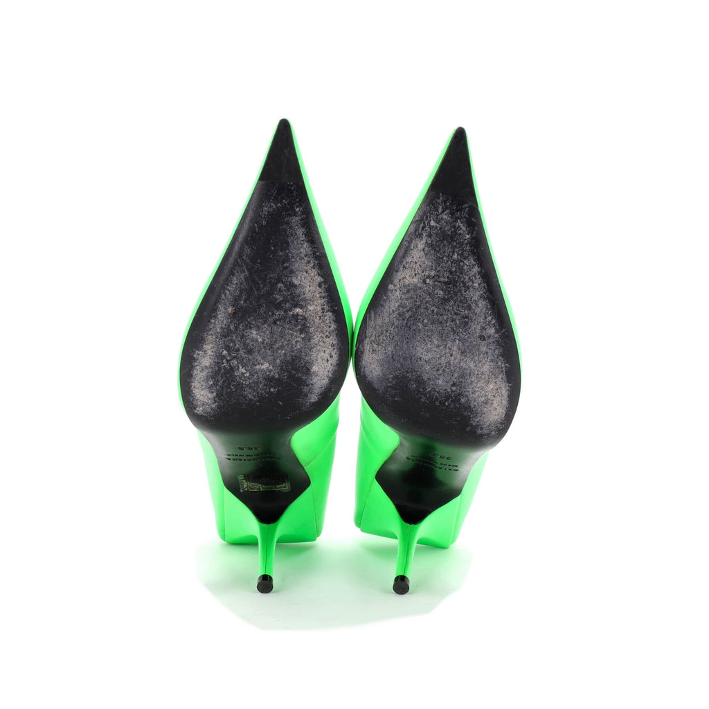 Women's Square Knife Pumps Leather
