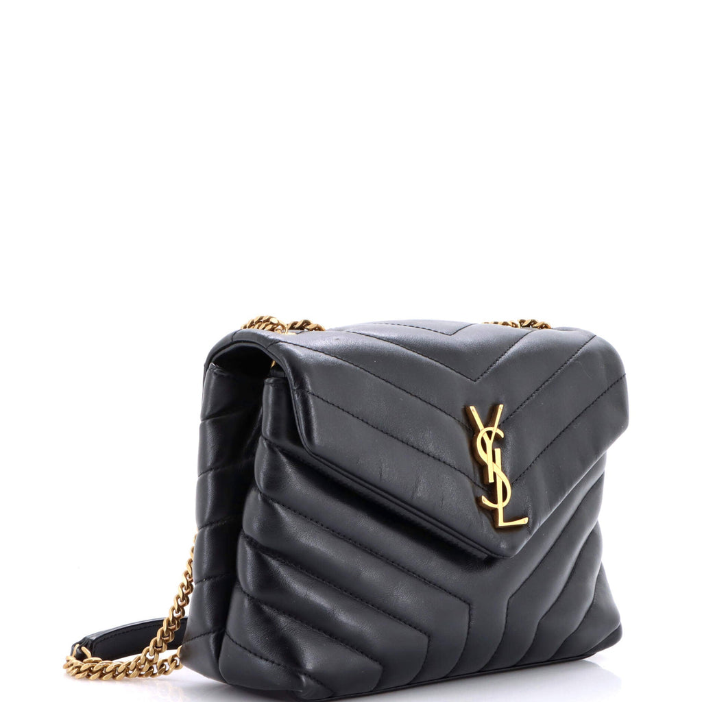 Loulou Shoulder Bag Matelasse Chevron Leather Small