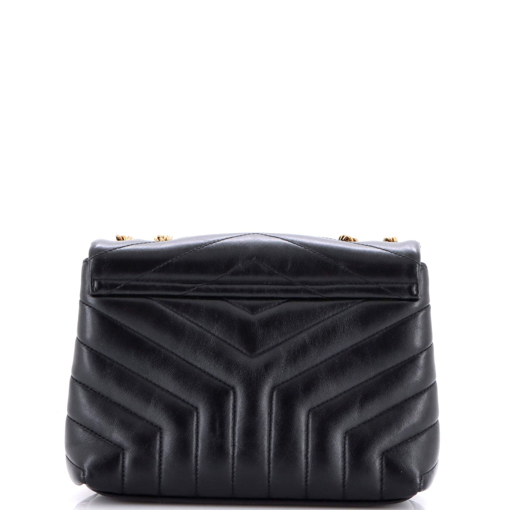 Loulou Shoulder Bag Matelasse Chevron Leather Small