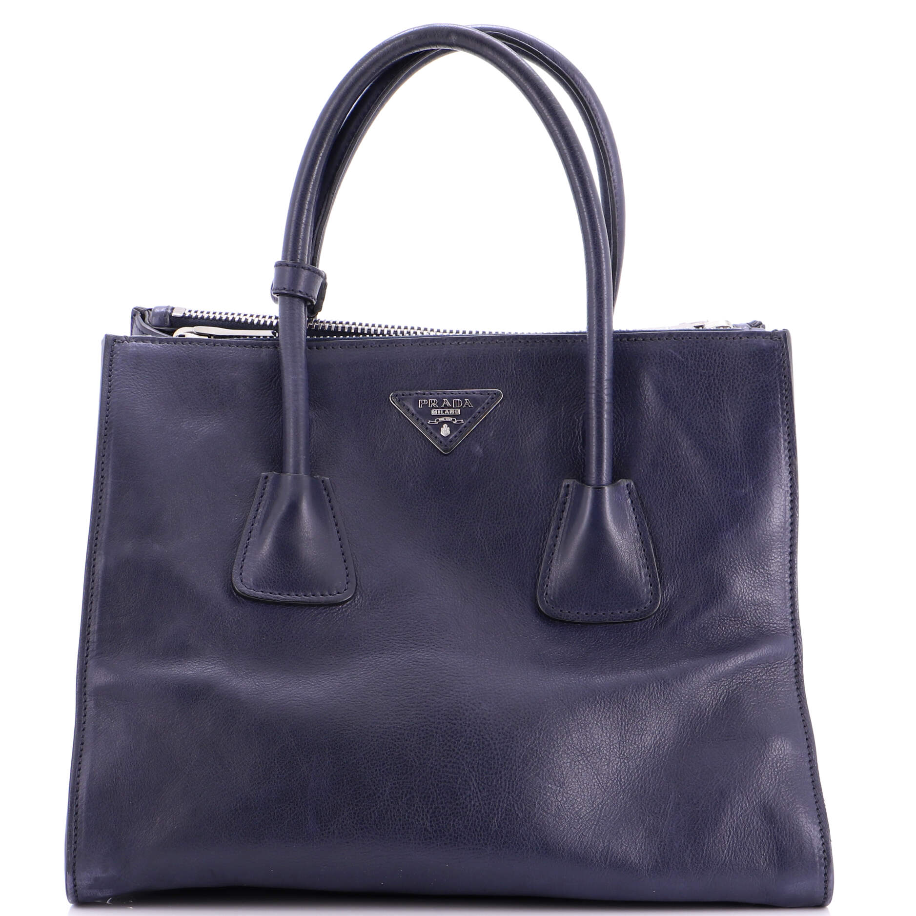 Twin Pocket Convertible Tote Leather Medium