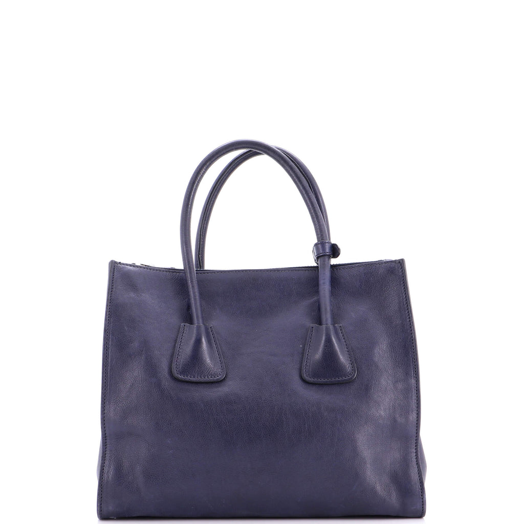 Twin Pocket Convertible Tote Leather Medium