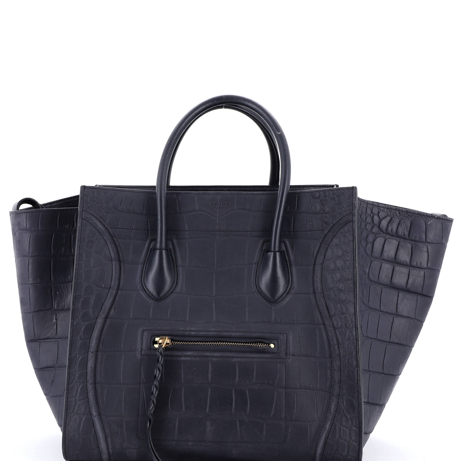 Phantom Bag Crocodile Embossed Leather Medium