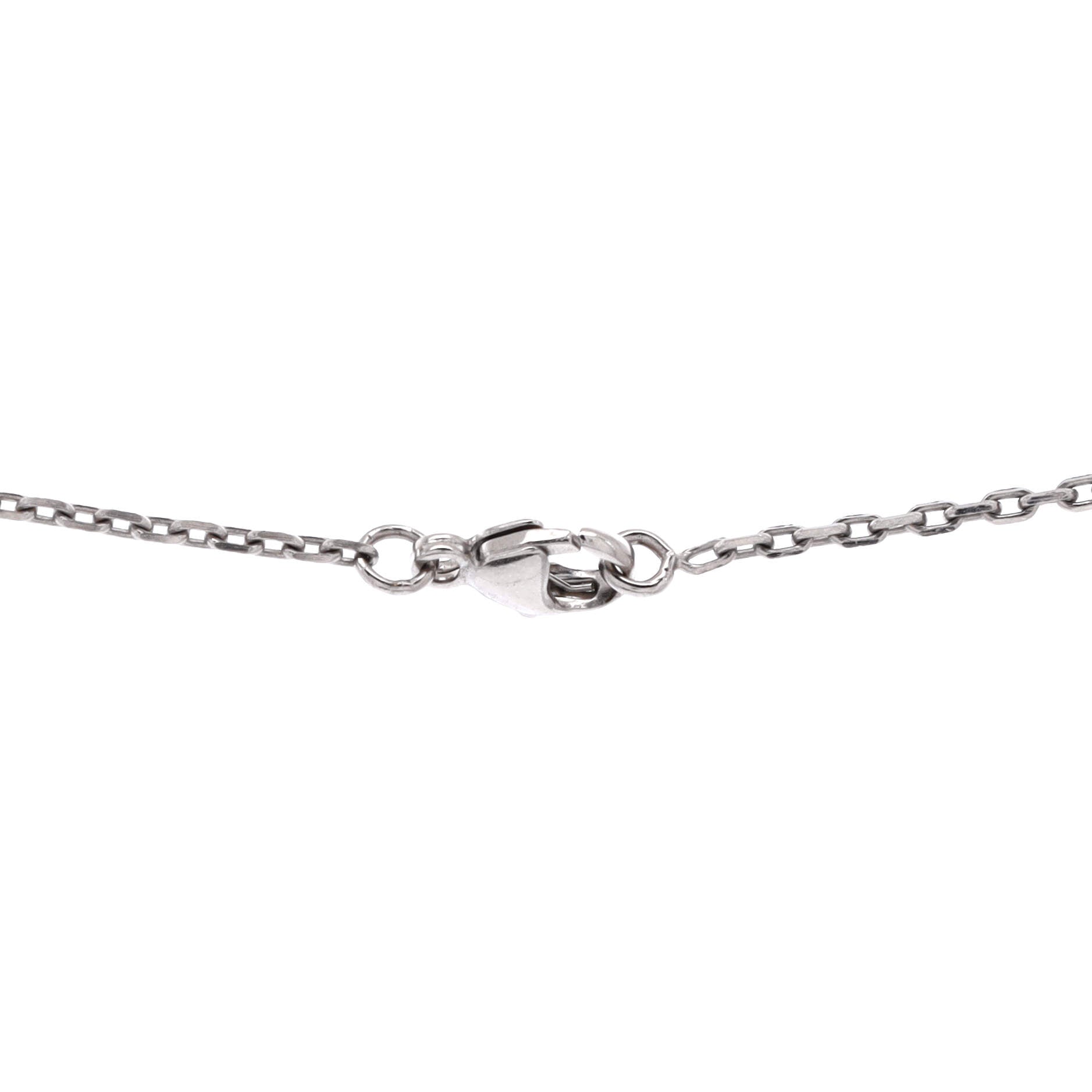 Pop H Pendant Chain Necklace Metal and Enamel Mini