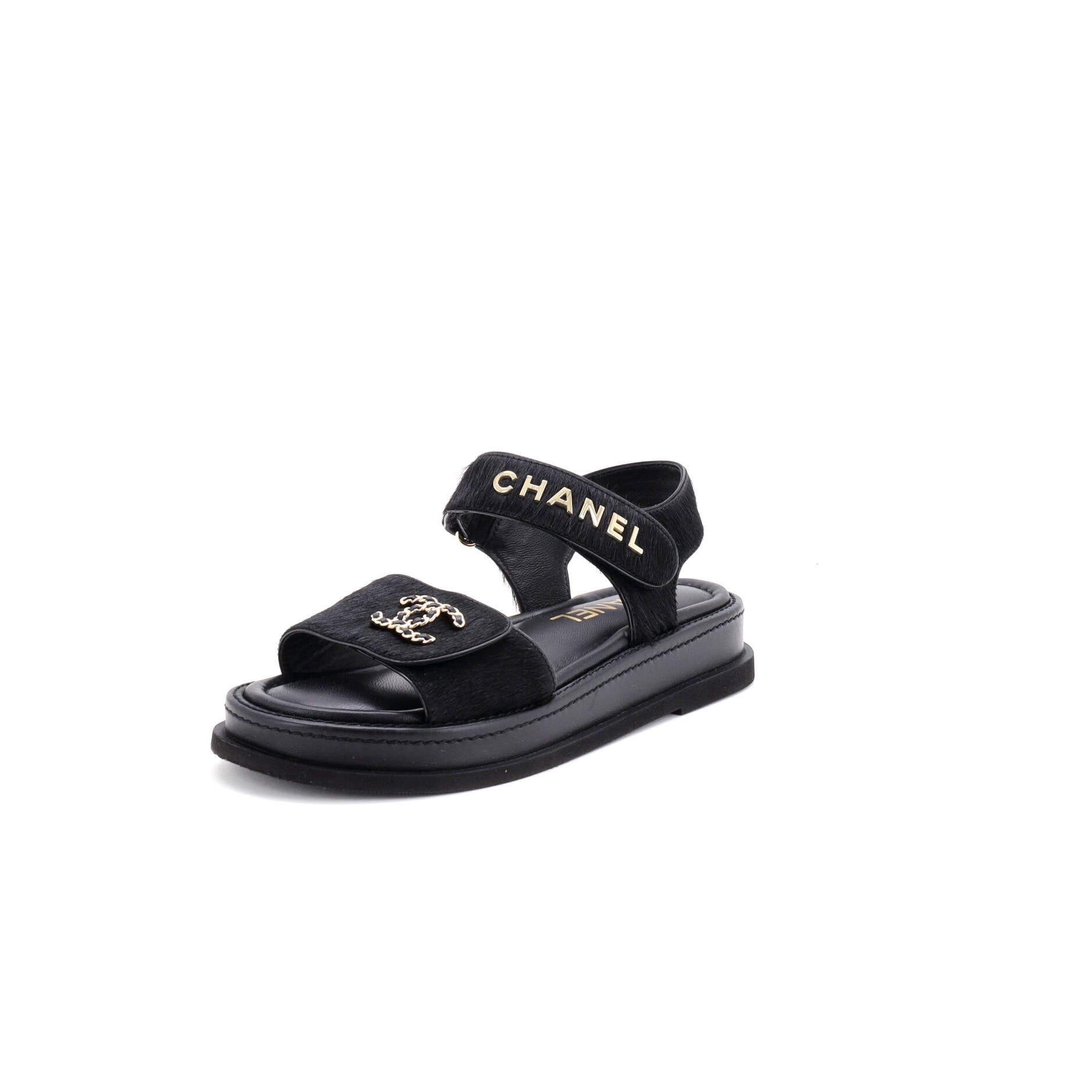 Women's Velcro Dad Sandals Pony Hair