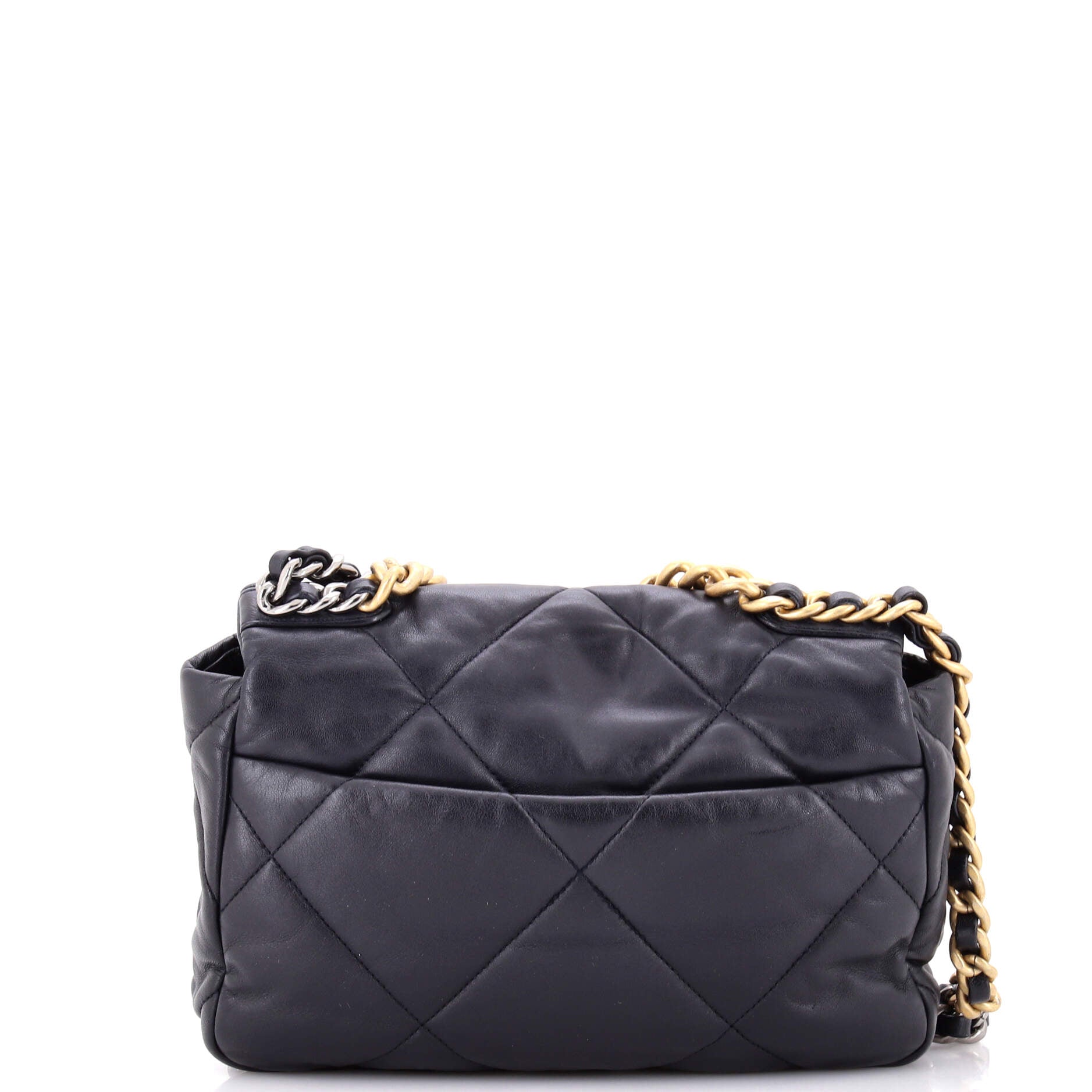 19 Flap Bag Quilted Leather Medium