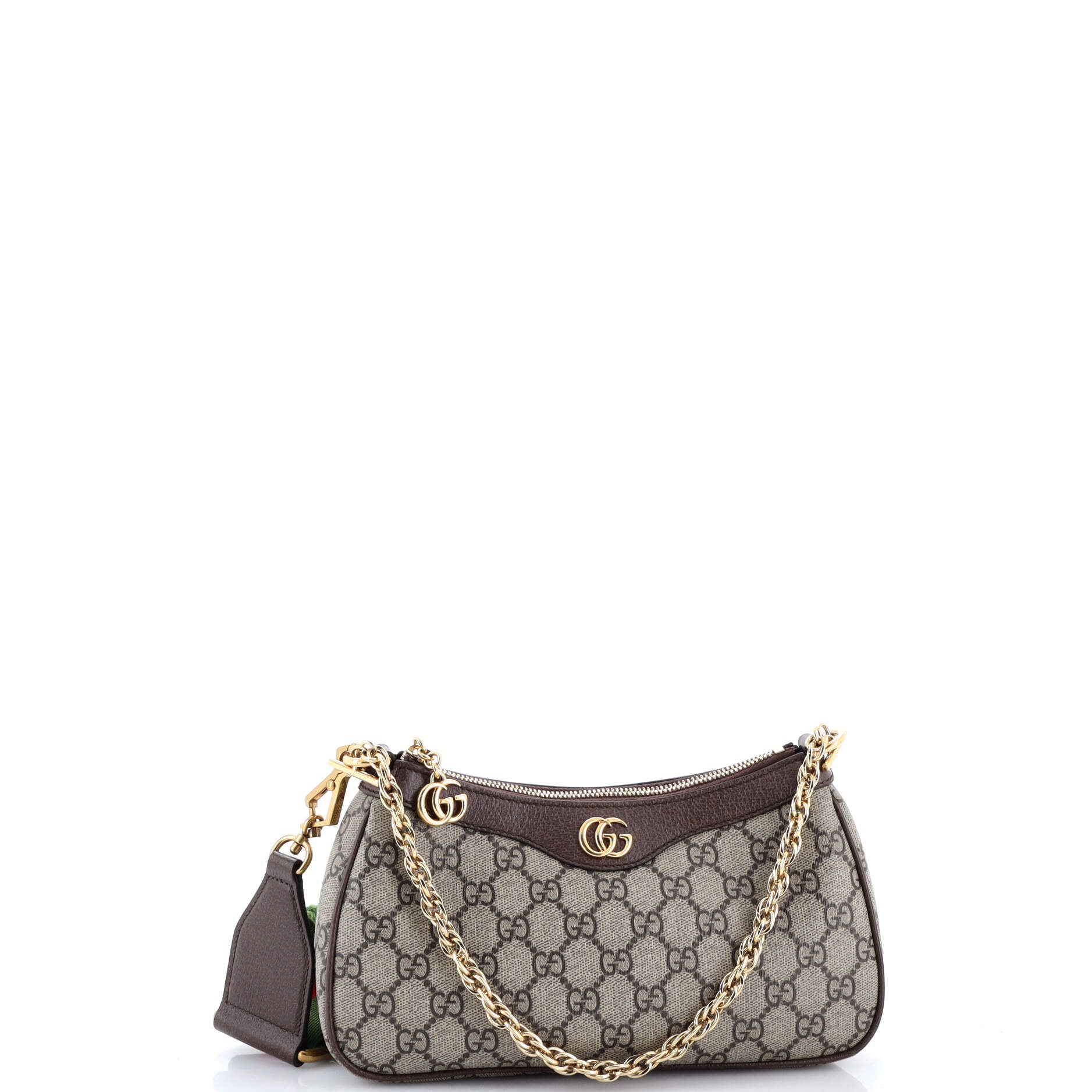 Ophidia Charm Shoulder Bag GG Coated Canvas Small