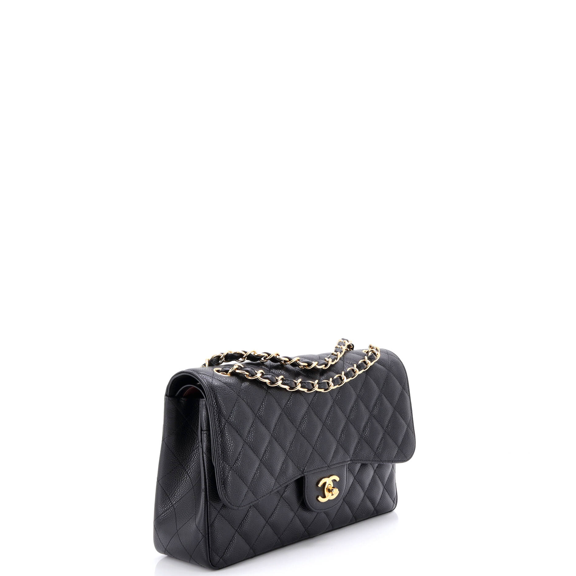 Classic Double Flap Bag Quilted Caviar Jumbo
