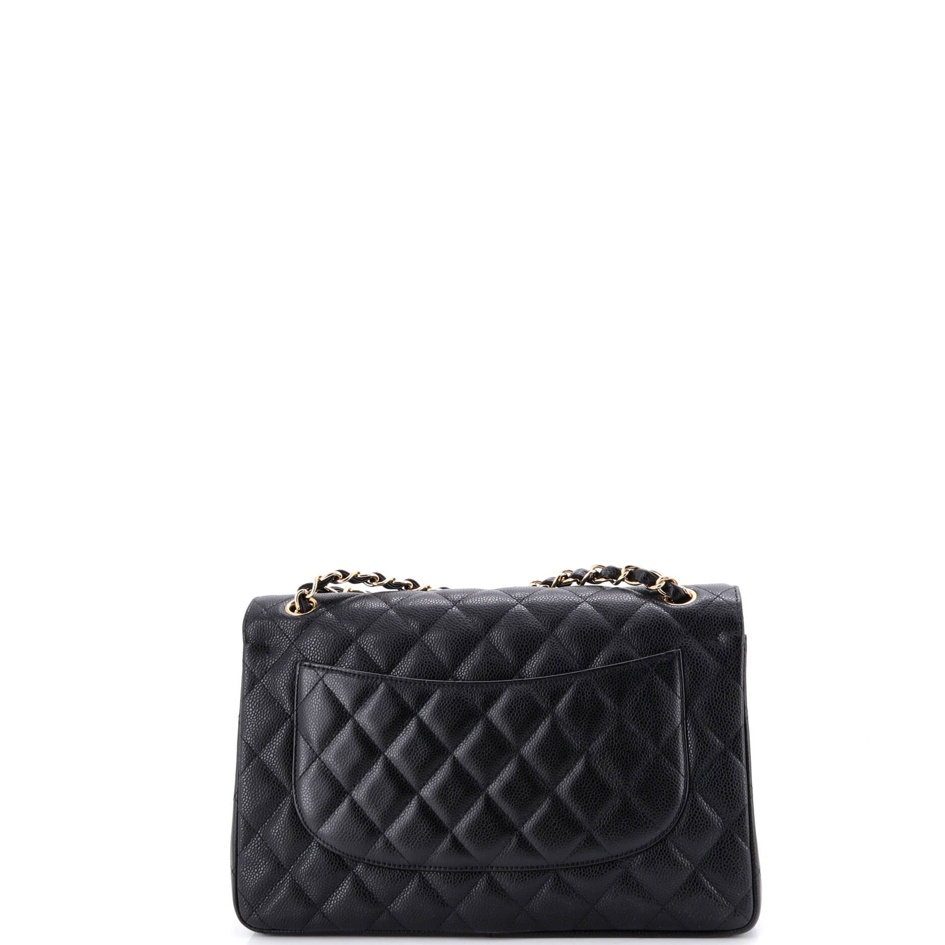 Classic Double Flap Bag Quilted Caviar Jumbo