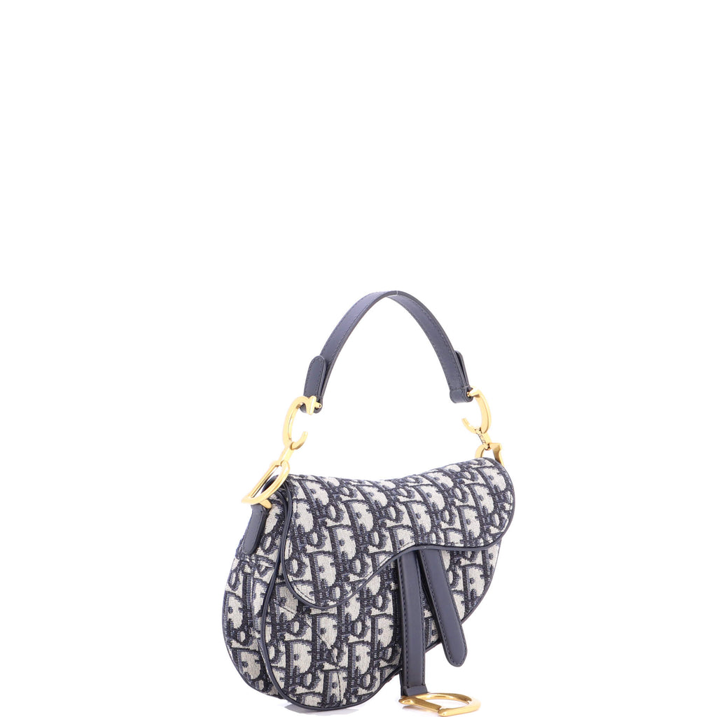 Saddle Handbag Oblique Canvas Mini