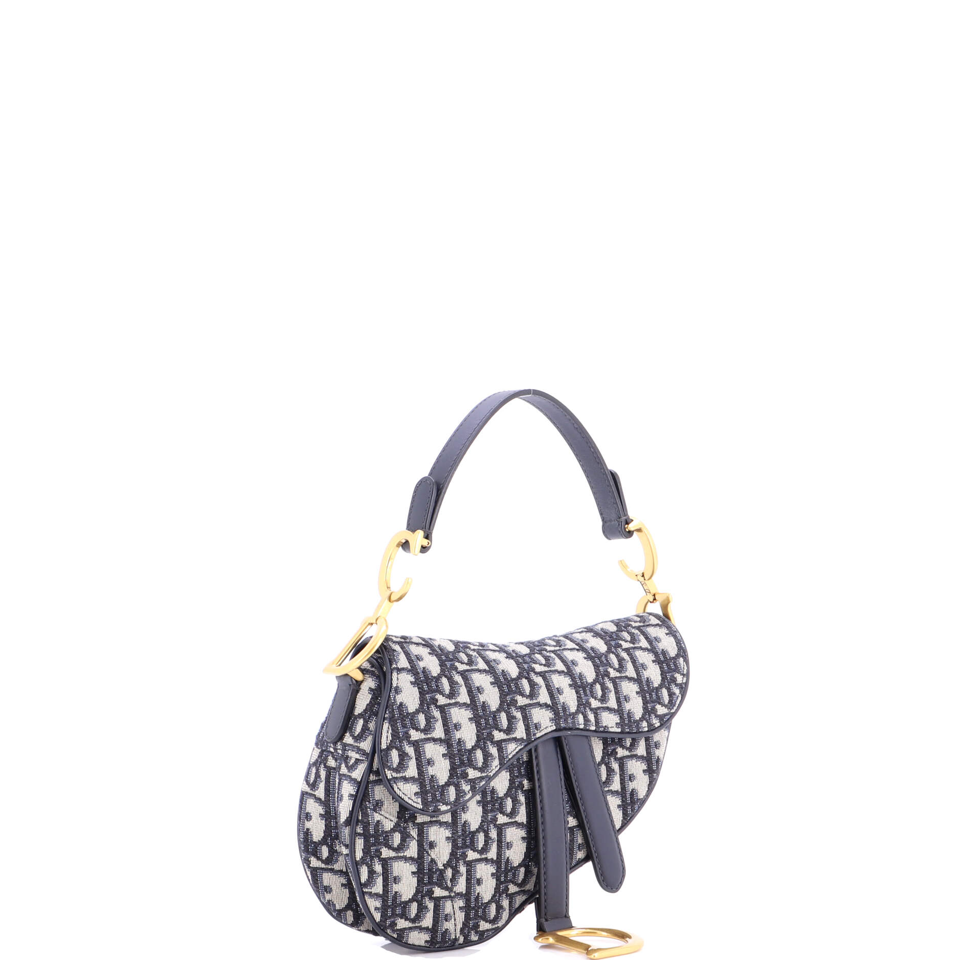 Saddle Handbag Oblique Canvas Mini