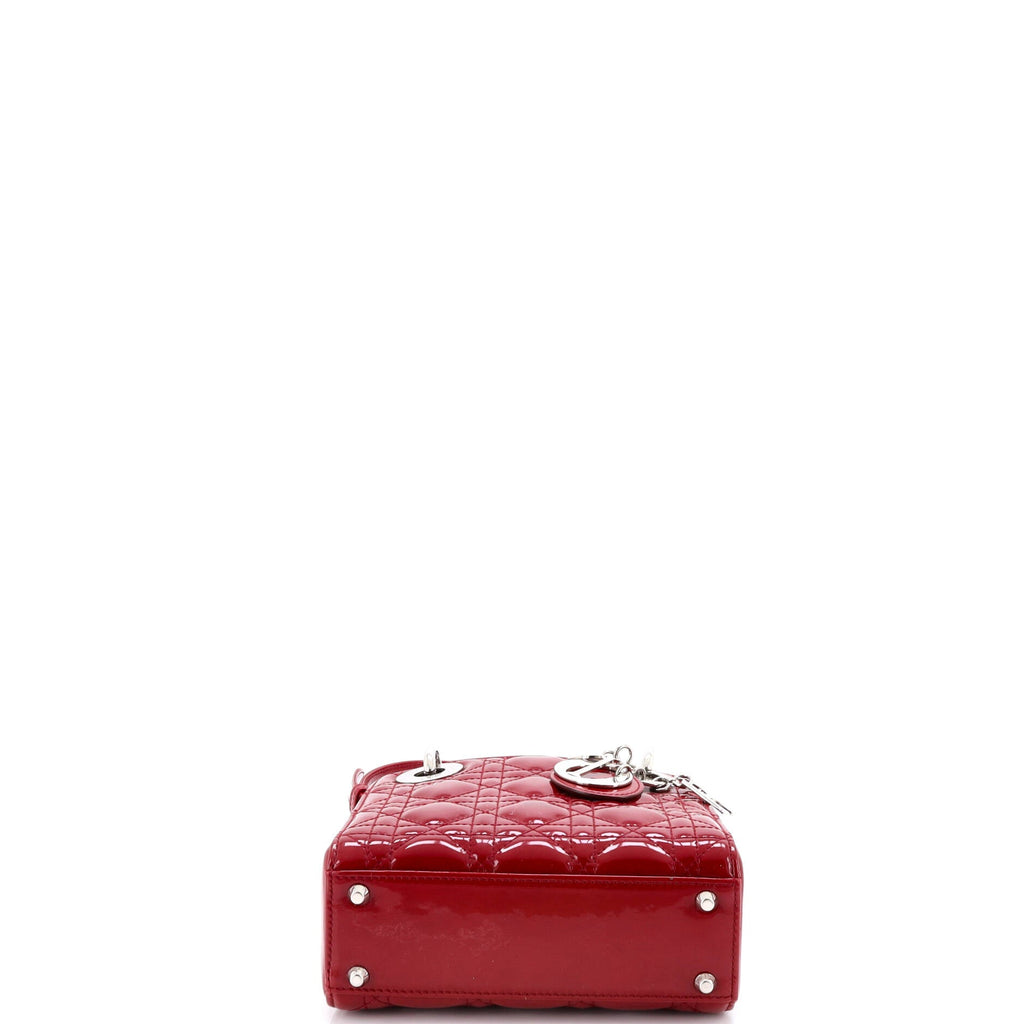 Lady Dior Bag Cannage Quilt Patent Mini