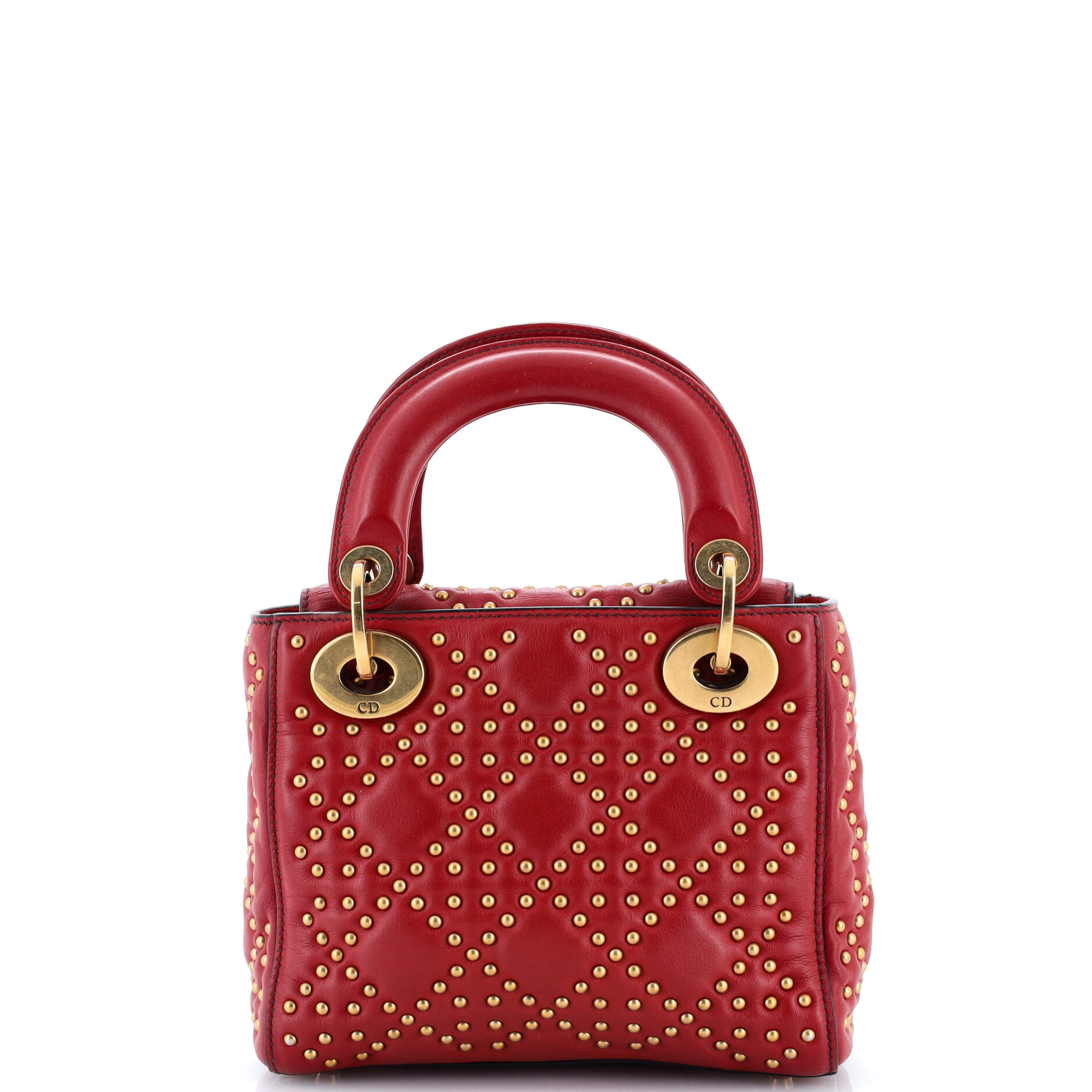 Supple Lady Dior Bag Cannage Studded Lambskin Mini