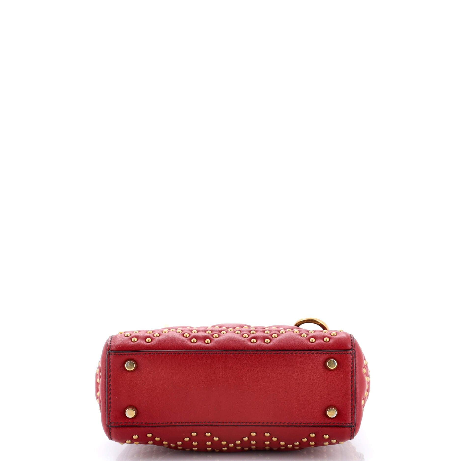Supple Lady Dior Bag Cannage Studded Lambskin Mini
