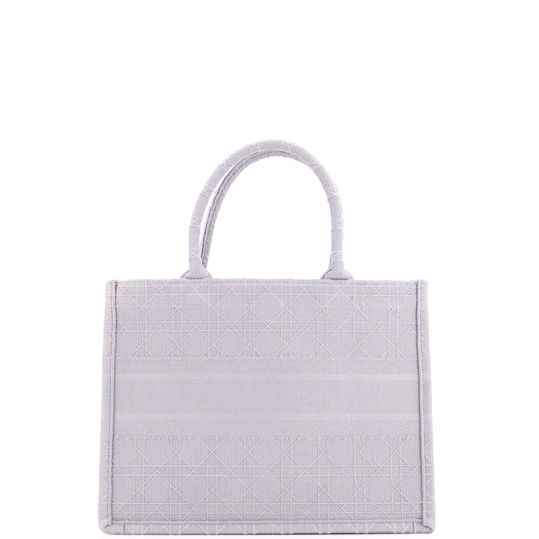 Book Tote Cannage Embroidered Canvas Medium