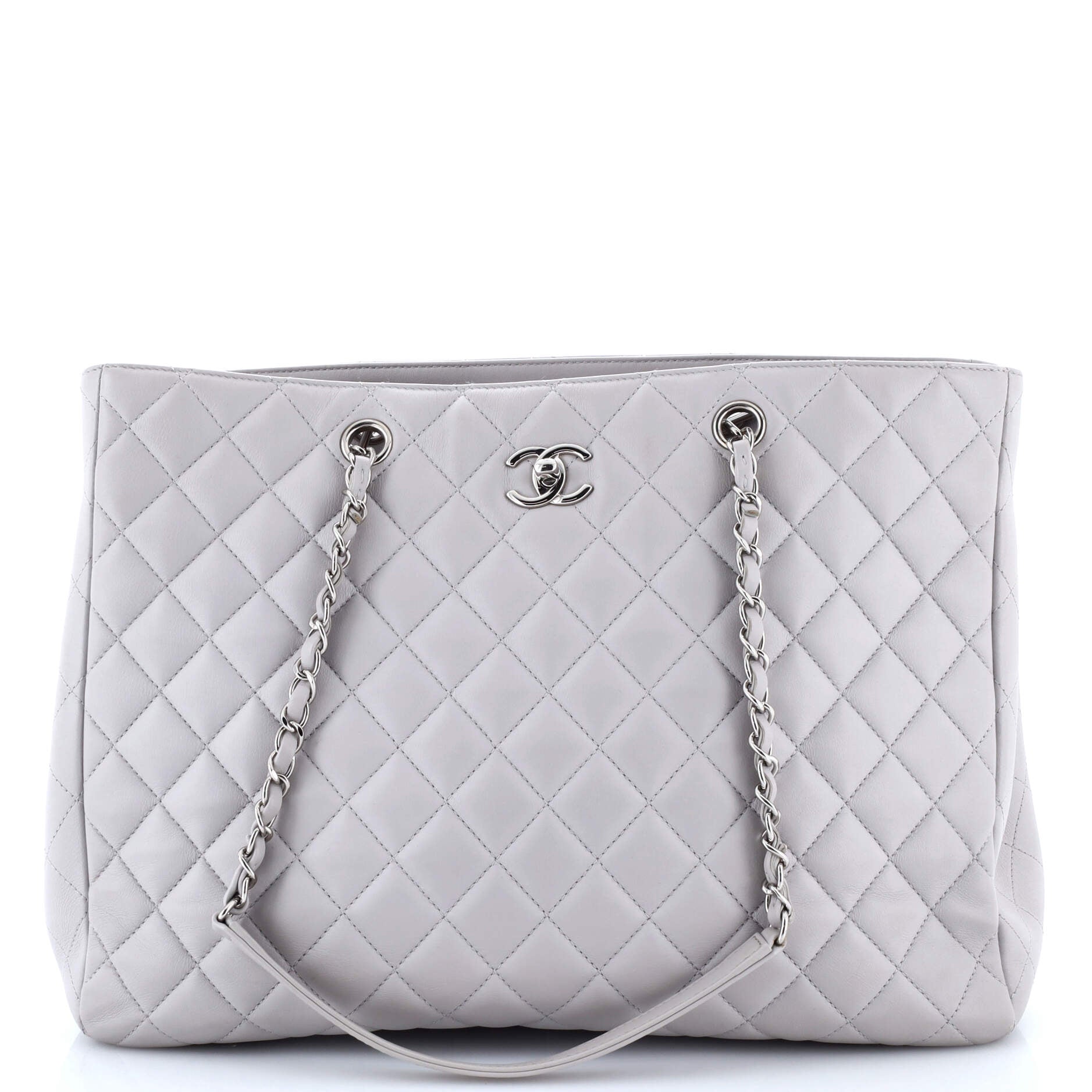 Classic CC Shopping Tote Quilted Calfskin Large