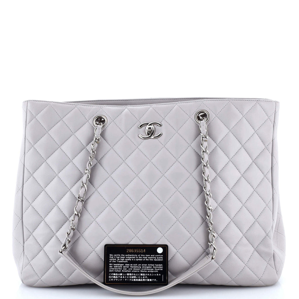 Classic CC Shopping Tote Quilted Calfskin Large