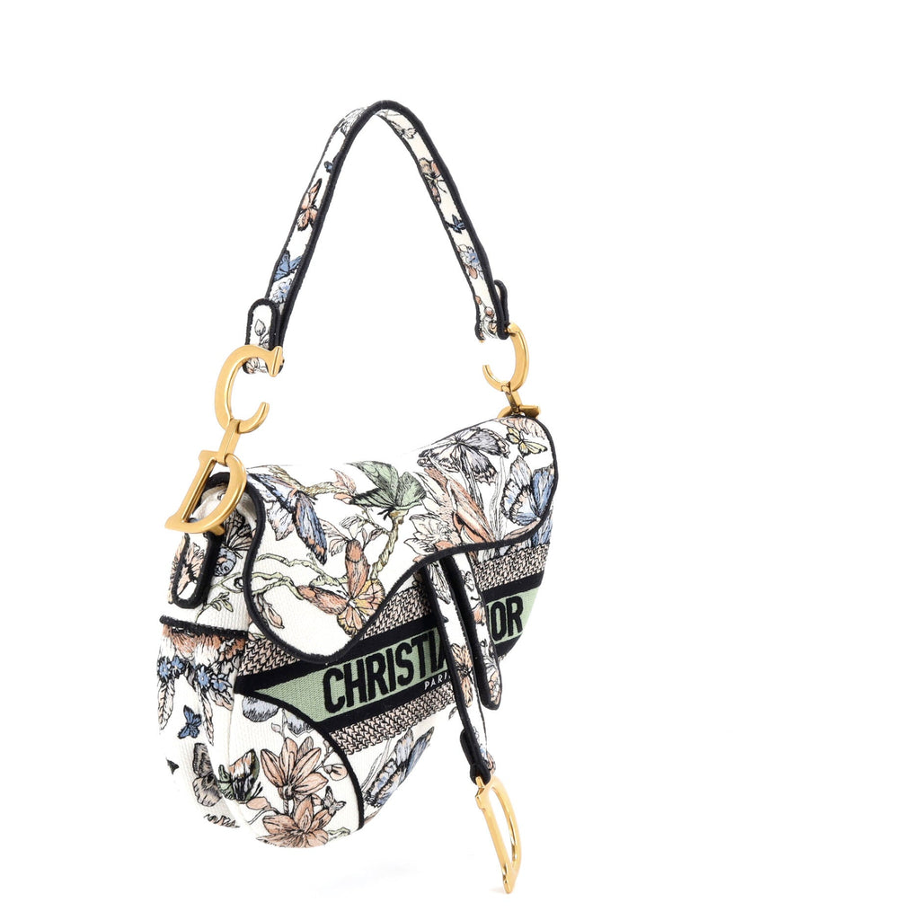 Saddle Bag Logo Embroidered Canvas Medium