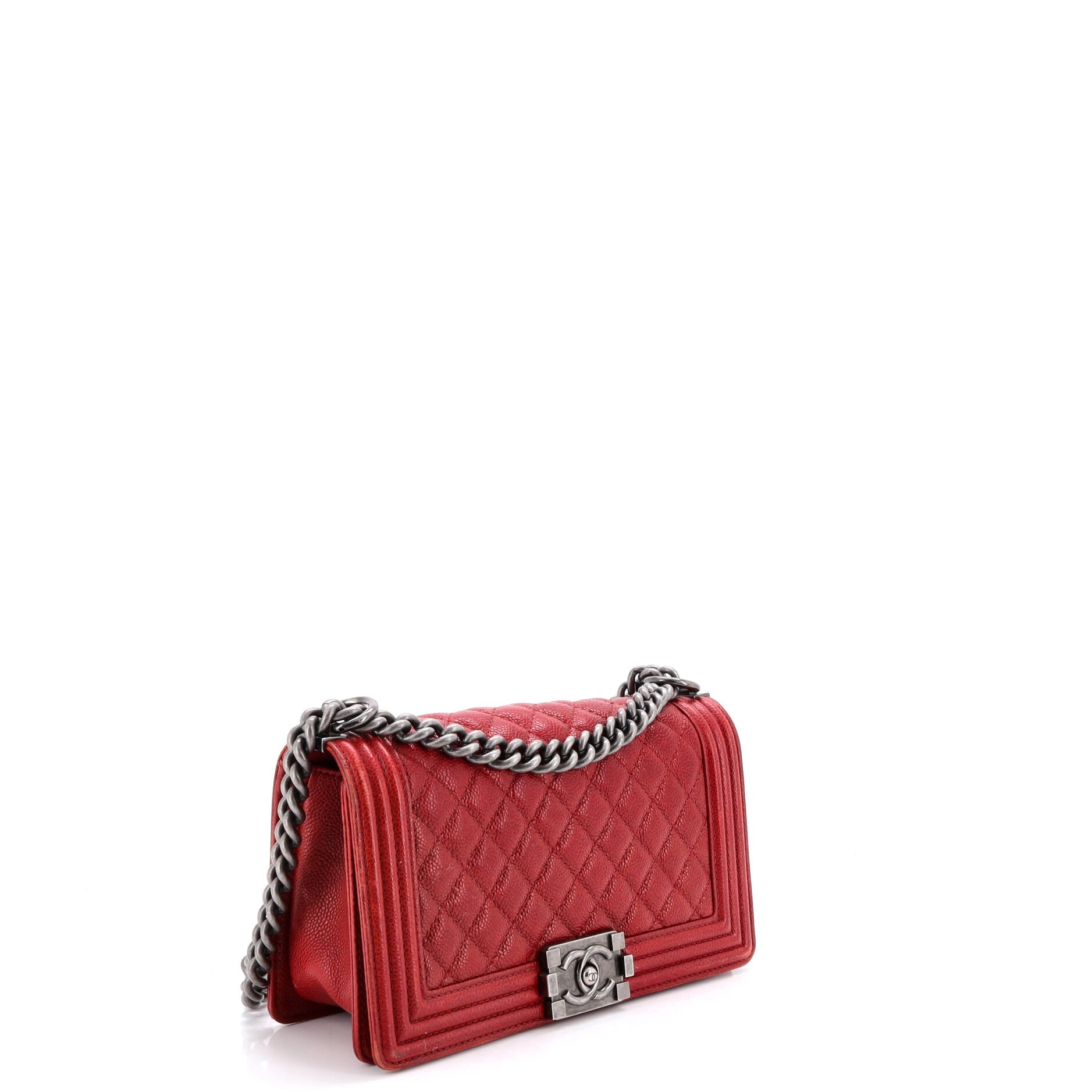 Boy Flap Bag Quilted Lambskin Old Medium