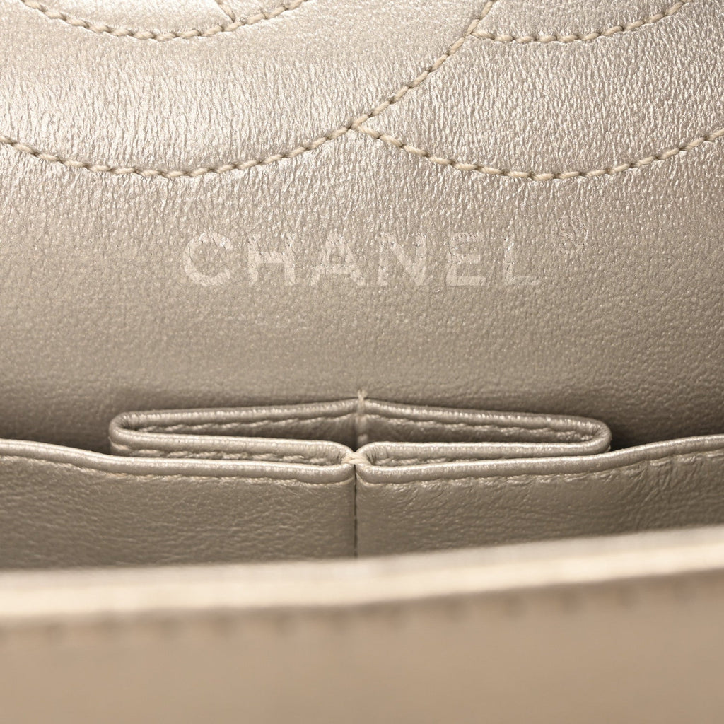 Metallic Lambskin Quilted 2.55 Reissue 226 Flap Silver
