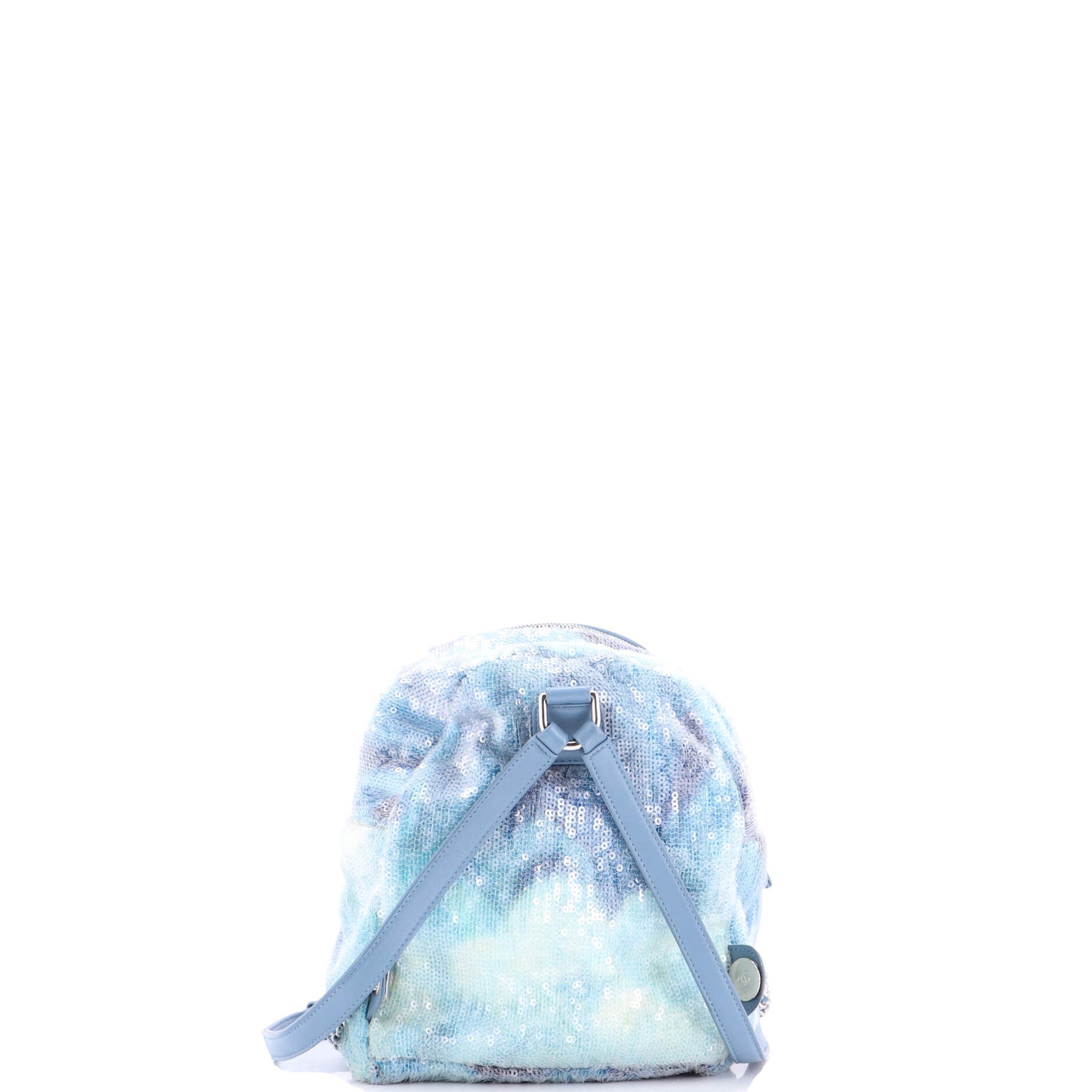 Waterfall Backpack Sequins with Leather Mini