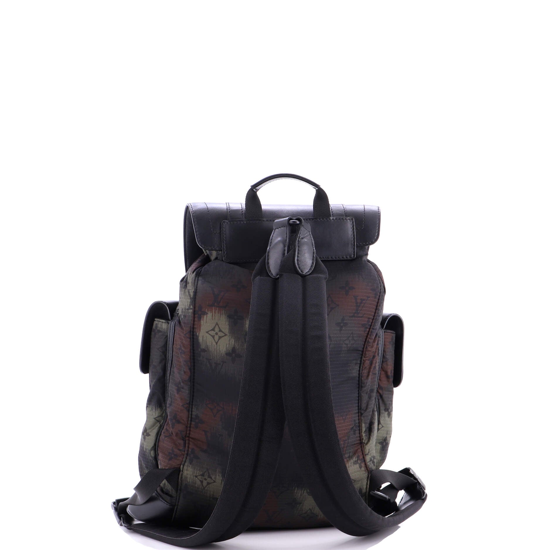 Christopher Backpack Limited Edition Camouflage Monogram Nylon with Leather PM