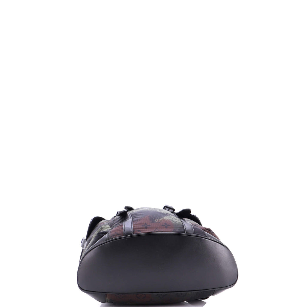 Christopher Backpack Limited Edition Camouflage Monogram Nylon with Leather PM