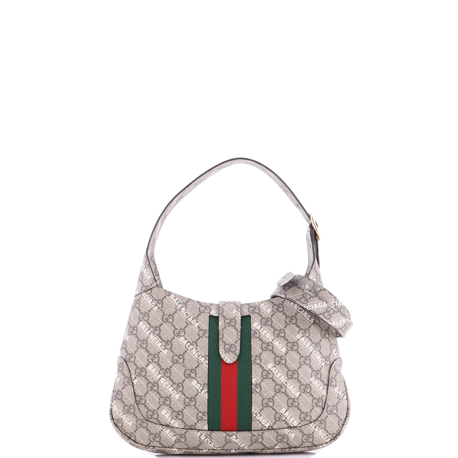 x Balenciaga The Hacker Project Jackie 1961 Hobo GG Coated Canvas Small